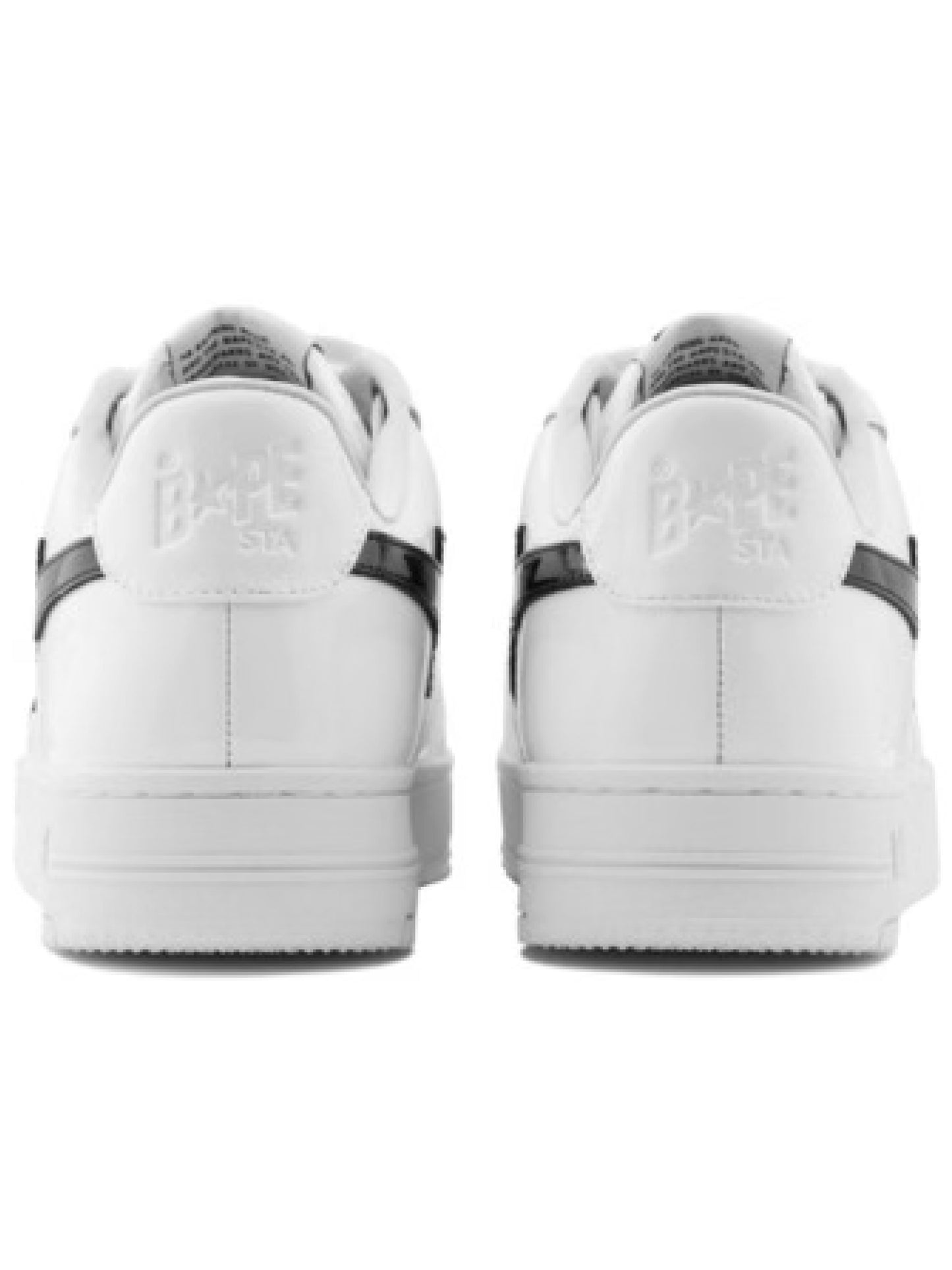 Bape Sta #1 M2 Patent Leather Sneaker White