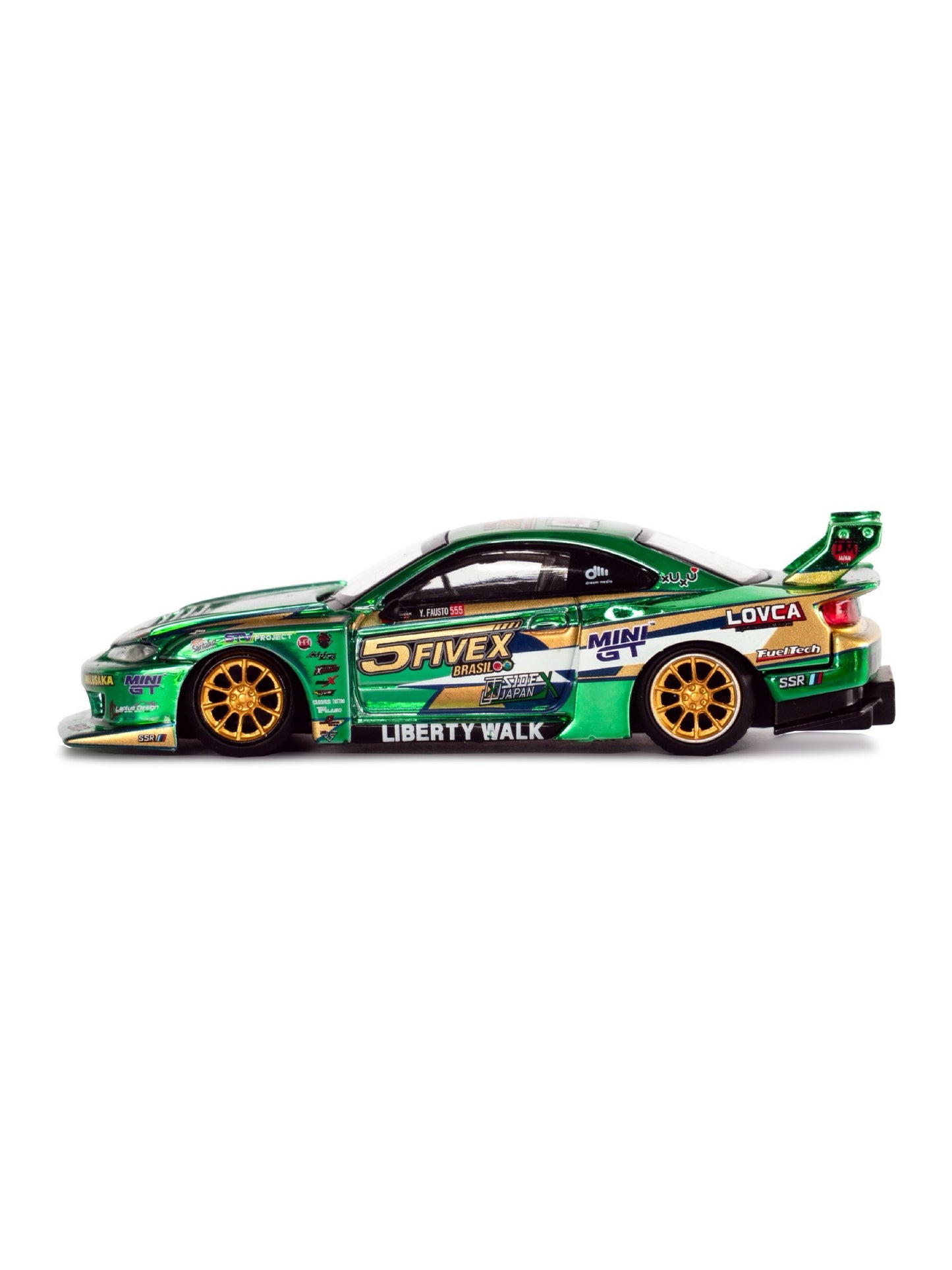 MINI GT 1/64 Nissan LB-Super Silhouette S15 SILVIA LBWK 2024 Fausto Racing Blister Packaging
