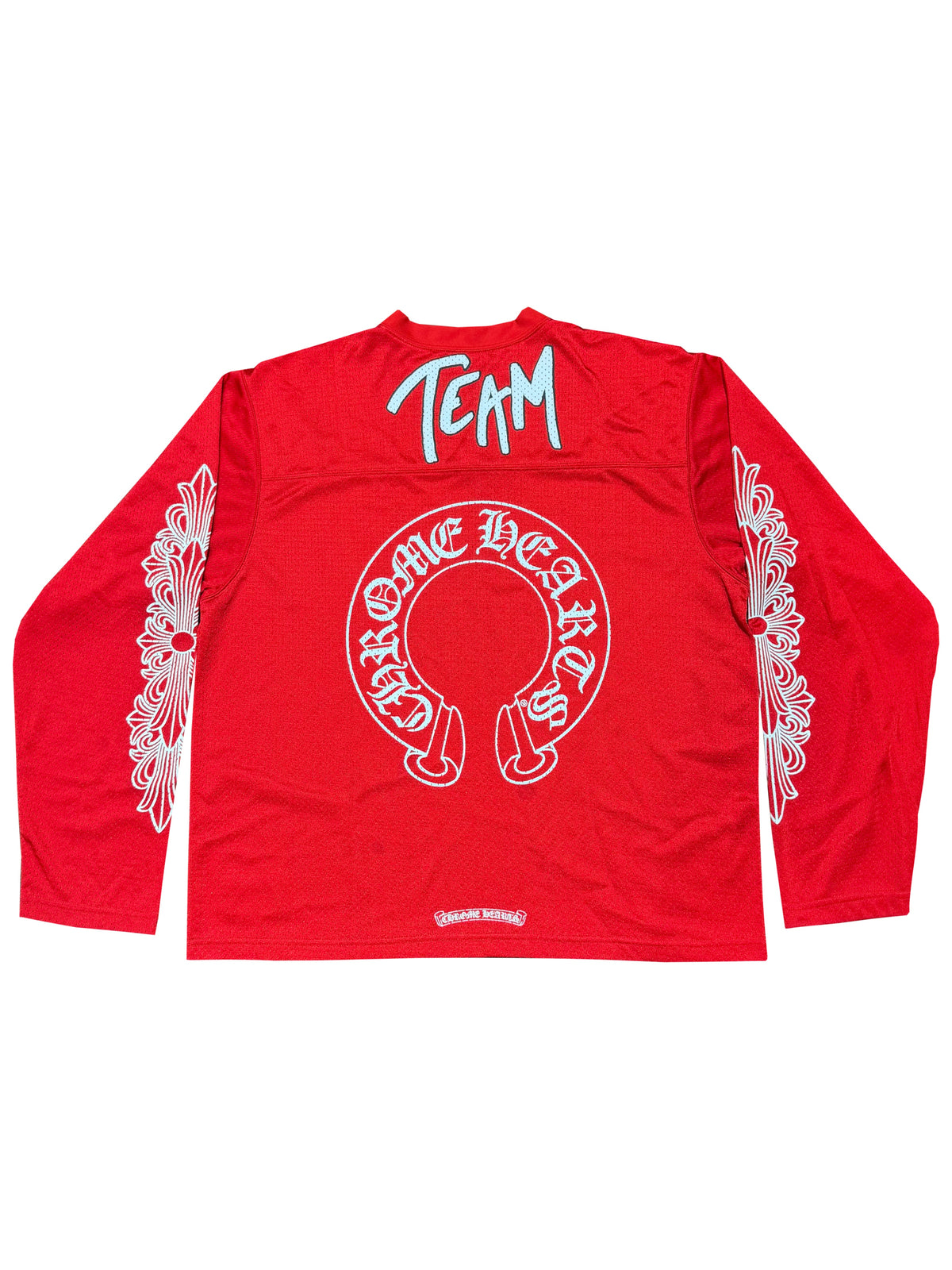Chrome Hearts Matty Boy Sports Mesh Long Sleeve Warm Up Tee Red L C119183539-Used