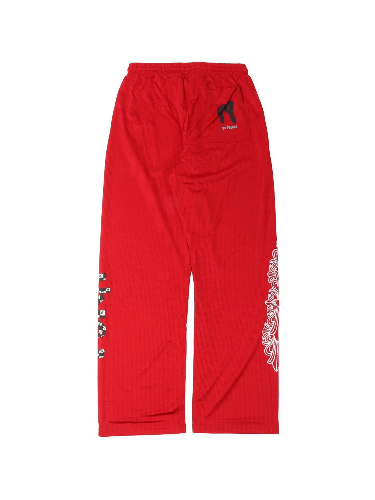 Chrome Hearts Matty Boy Sports Mesh Varsity Pants Red