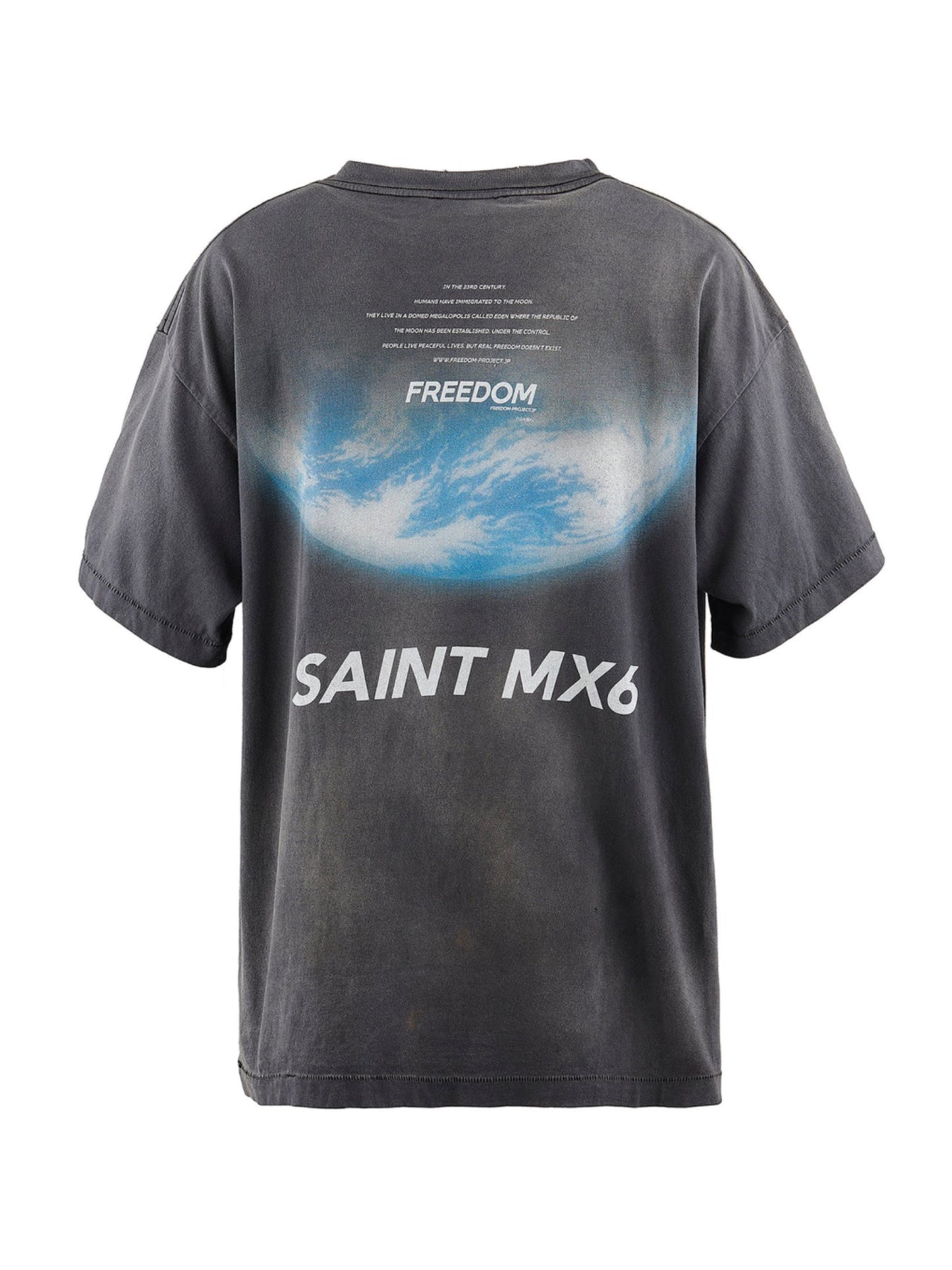 SAINT Mxxxxxx × FREEDOM Tee Black