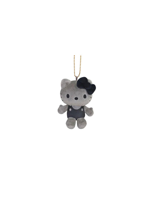 Sanrio 50th Anniversary Hello Kitty Mascot Keychain Black Grey