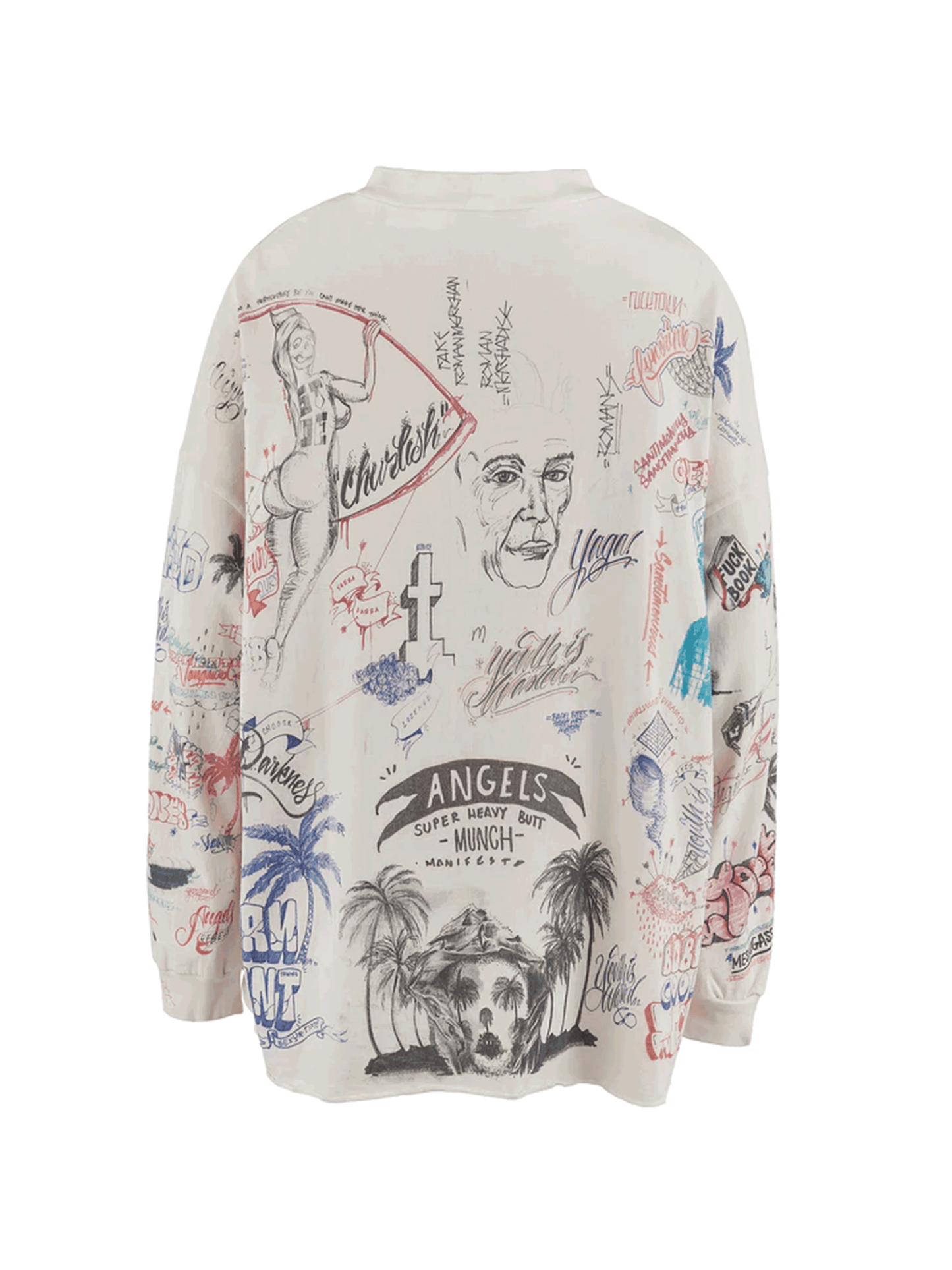 SAINT Mxxxxxx × BORNXRAISED BR_LS TEE OS