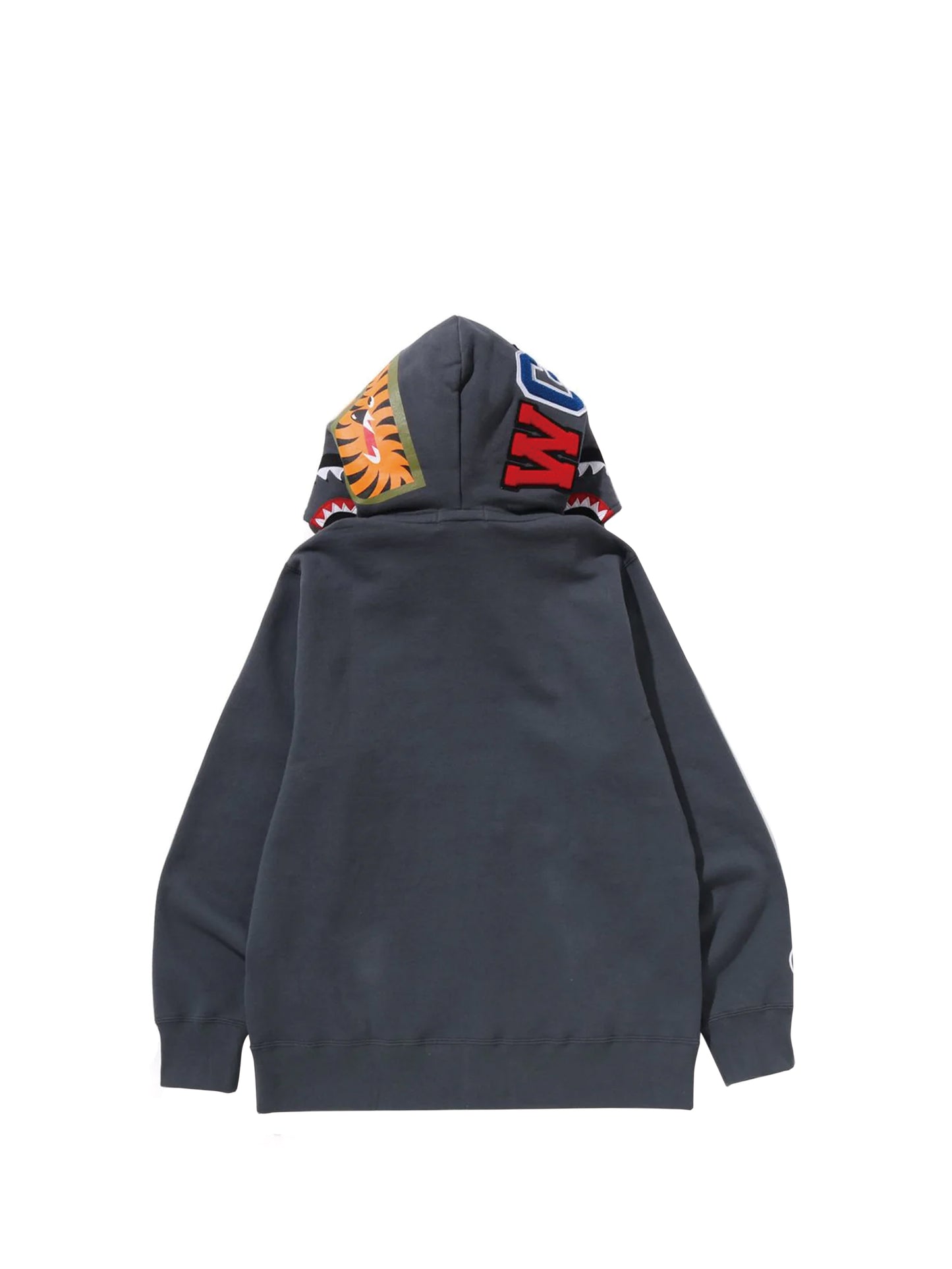 Bape 1st Camo Shark Full Zip Double Hoodie Grey Grey