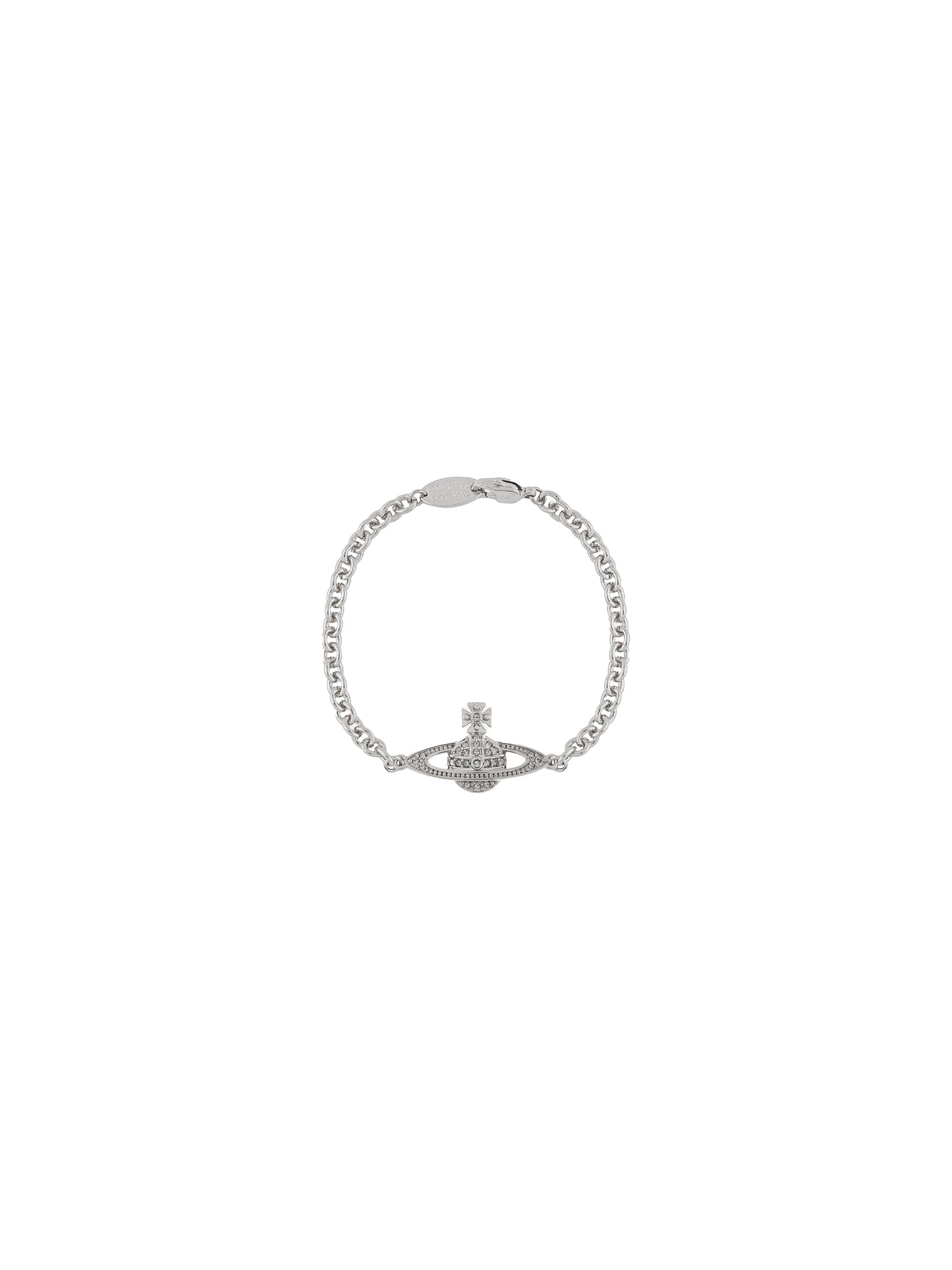 Vivienne Westwood Man. Mini Bas Relief Chain Bracelet Platinum