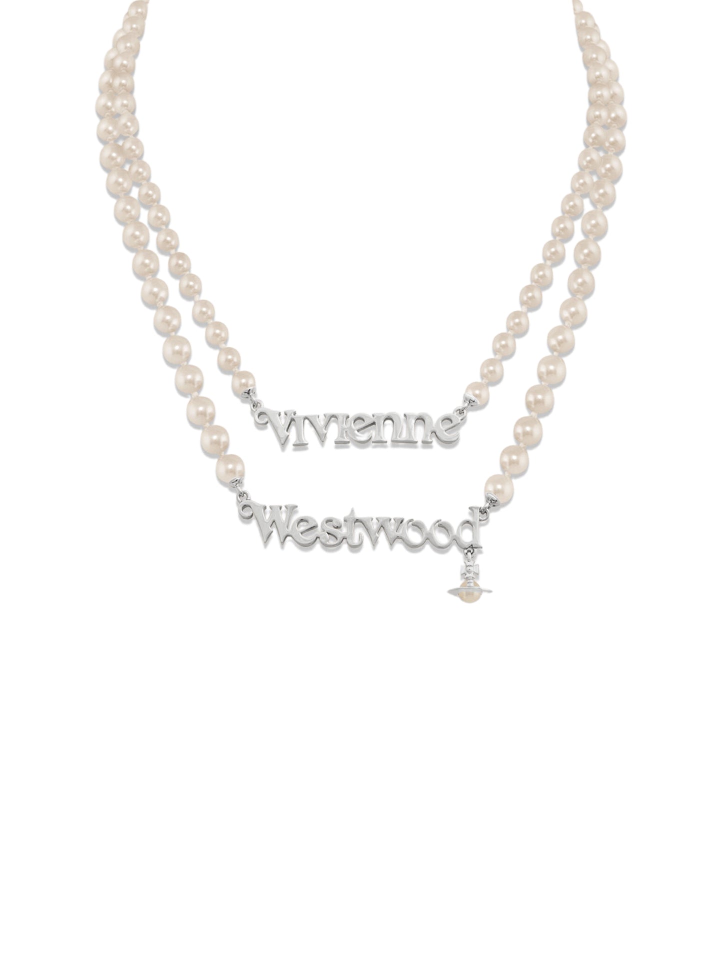 Vivienne Westwood Amelia Necklace Platinum Cream