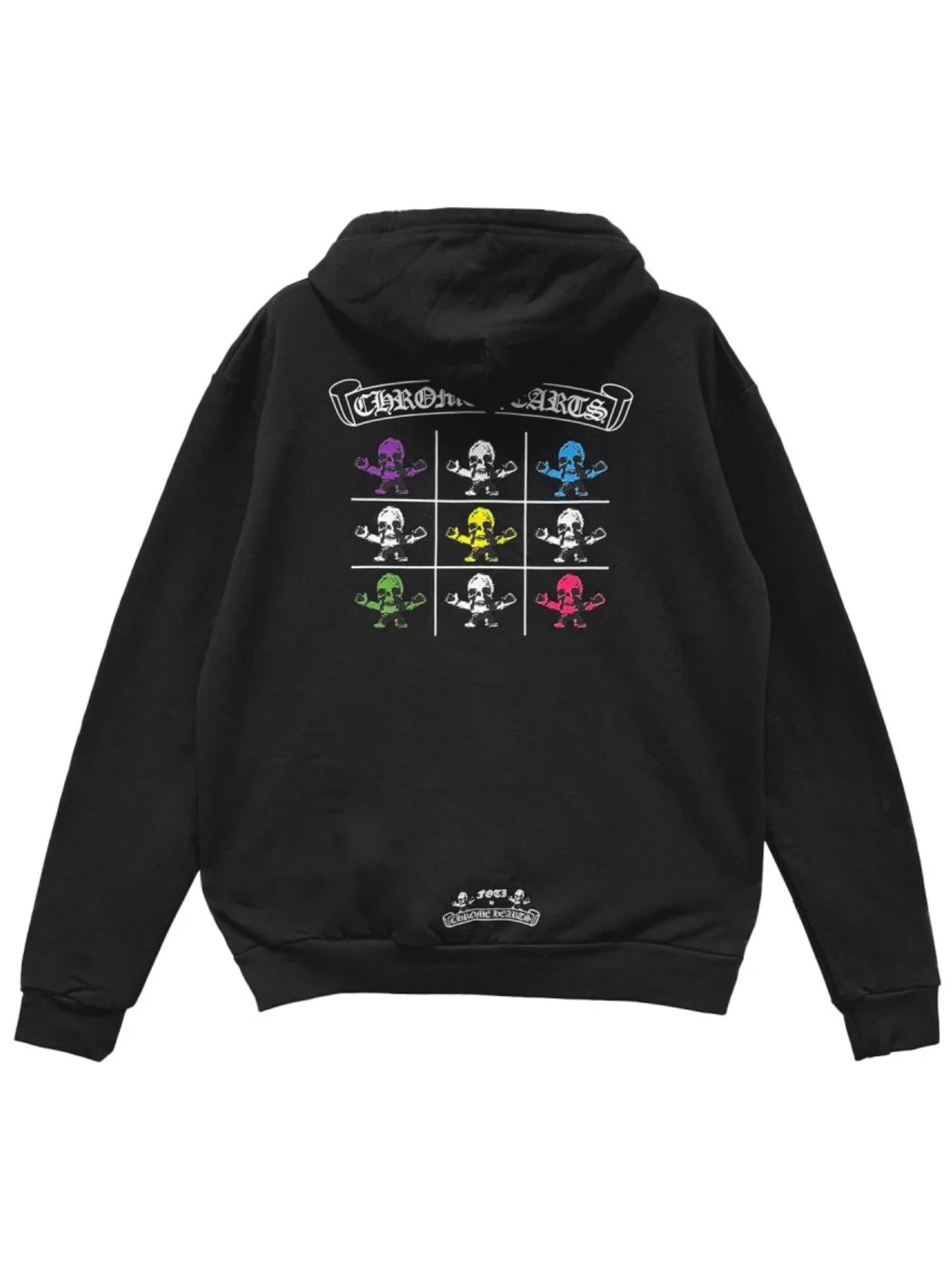 Chrome Hearts Multi Colour Foti Teeter Harris Logo Zip Up Hoodie Black