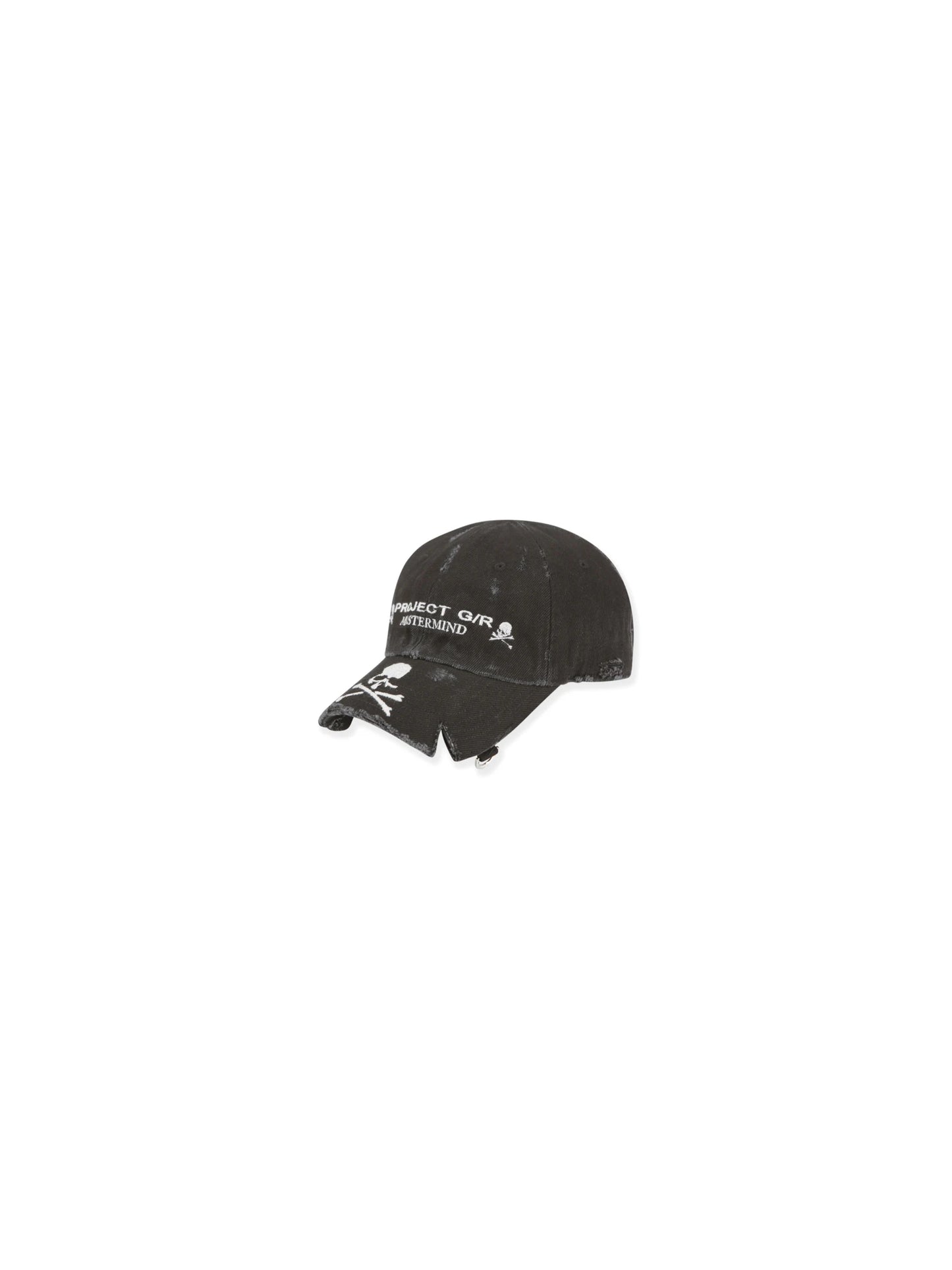 Project G/R x Mastermind Washed Crushed Cap Black