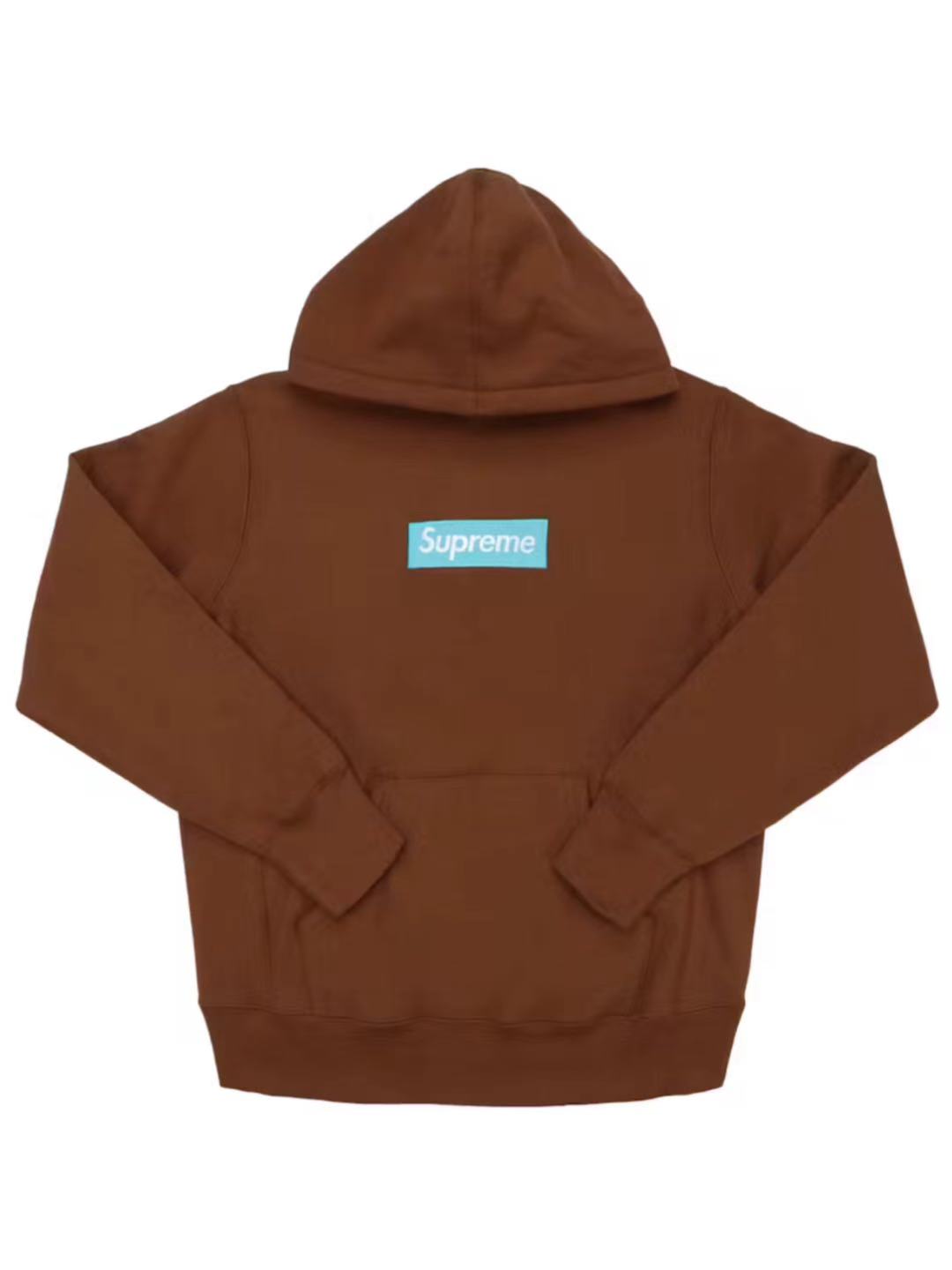 C-Supreme Blue Box Logo Hooded Sweatshirt Rust FW17 Size M