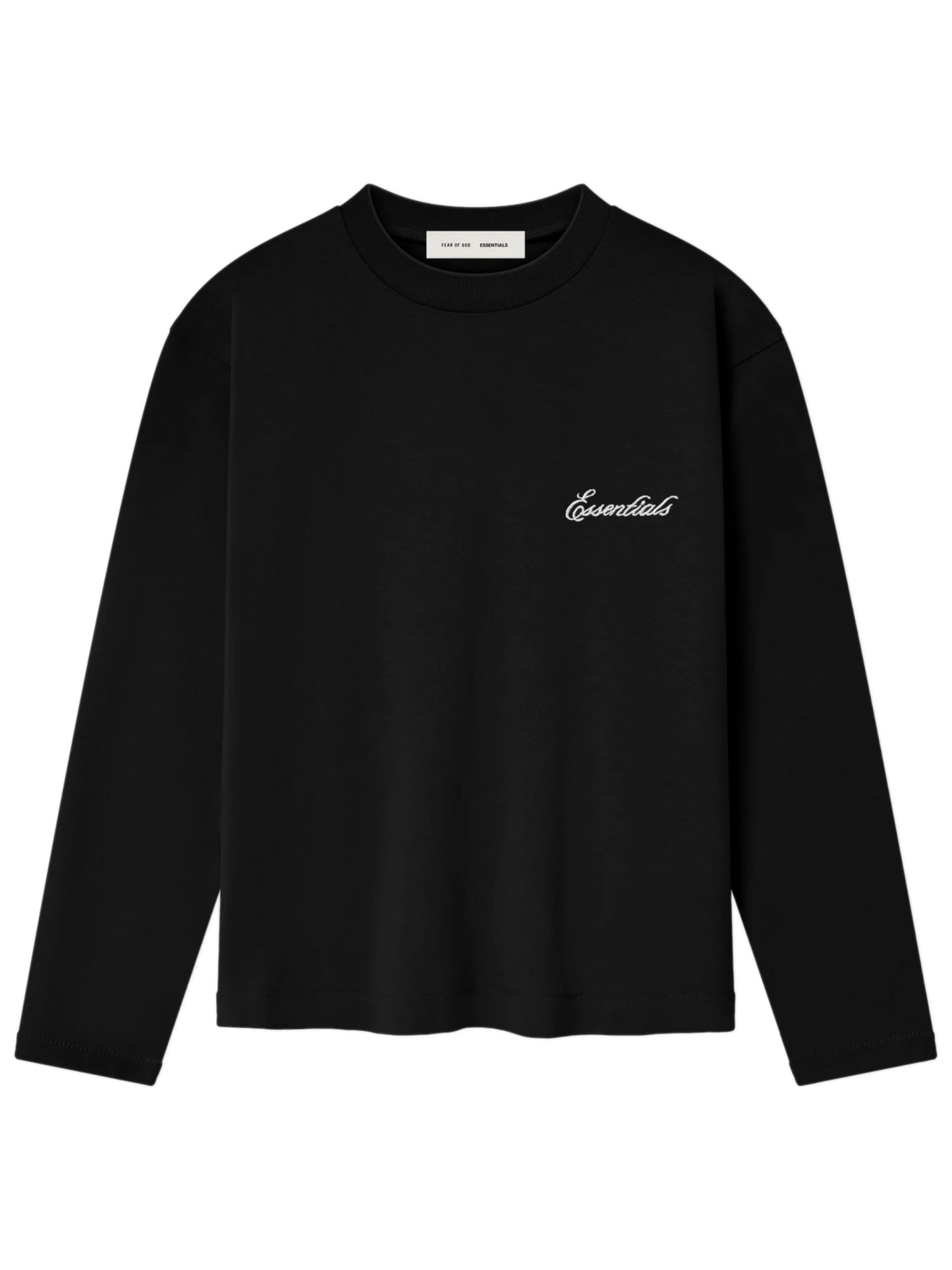 Essentials 25FW Womens Classic Fit Long Sleeve Jet Black