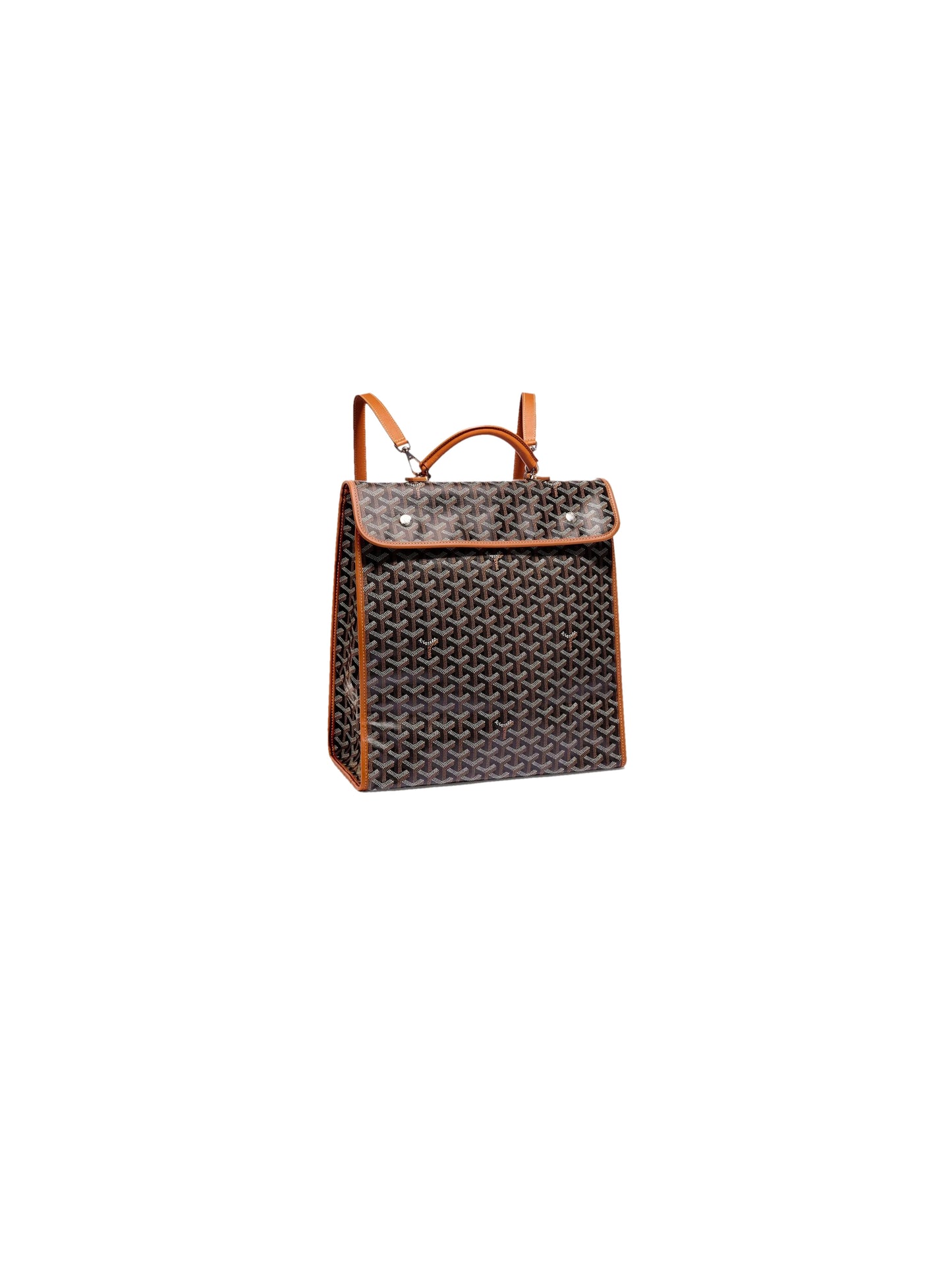 Goyard Saint Leger Backpack Black Tan