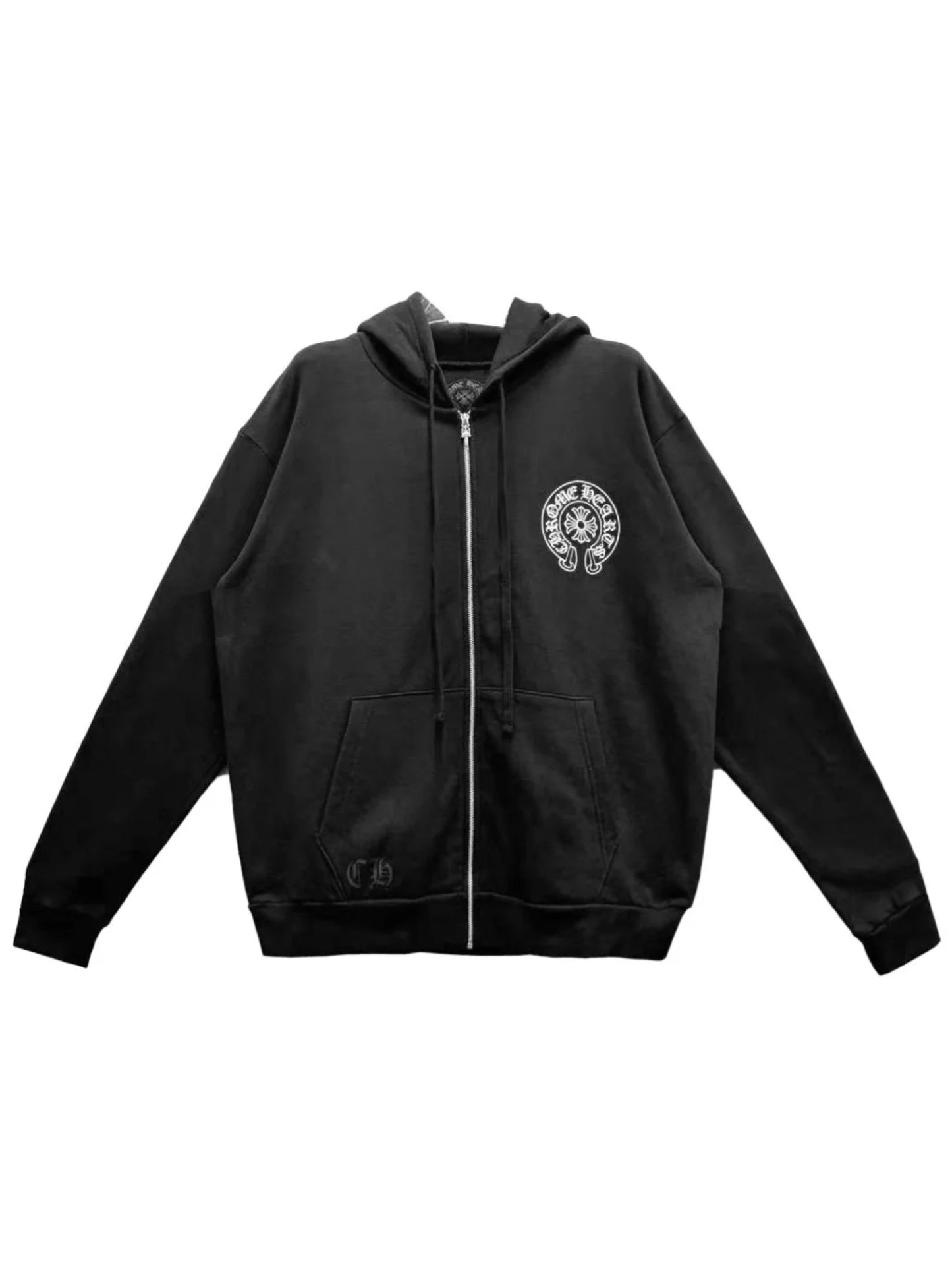 Chrome Hearts Horseshoe Miami Edition Zip Hoodie Black