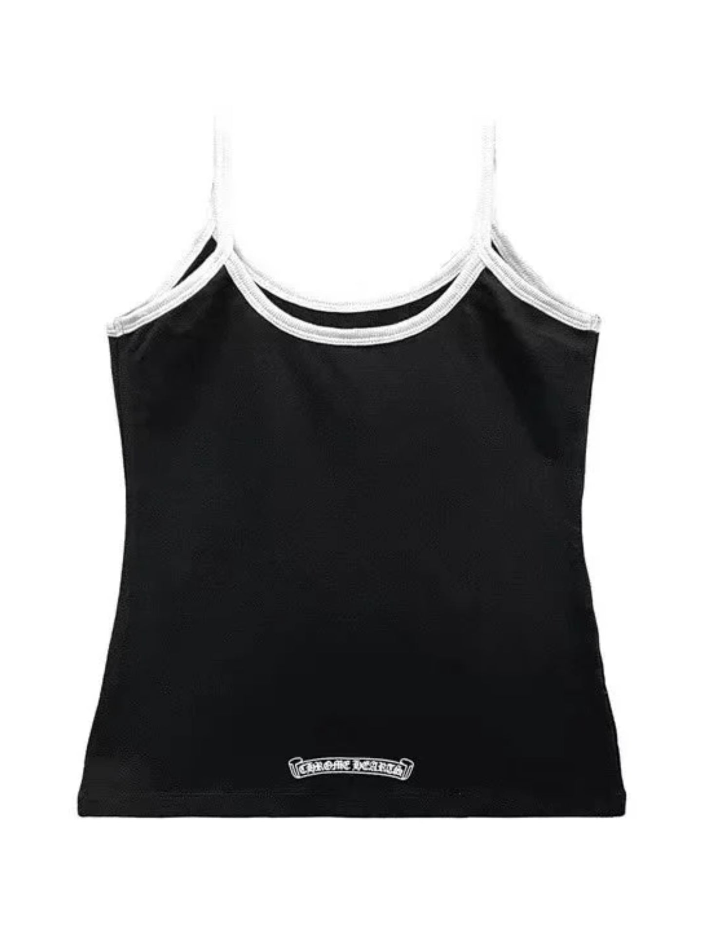 Chrome Hearts Horseshoe Logo Roller Skates Tank Top Black