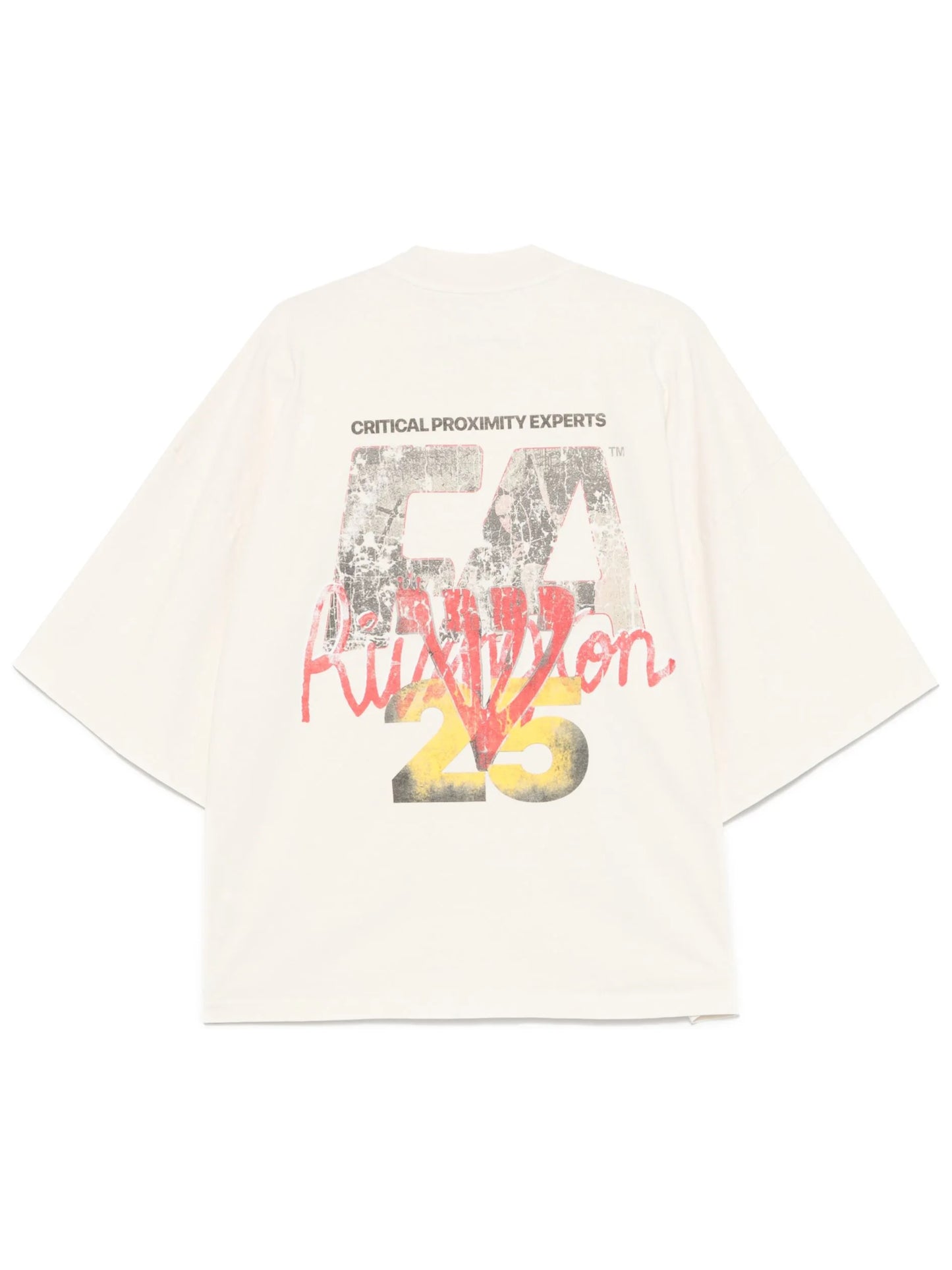 RRR123 CRITICAL PROXIMITY Tee Cream White