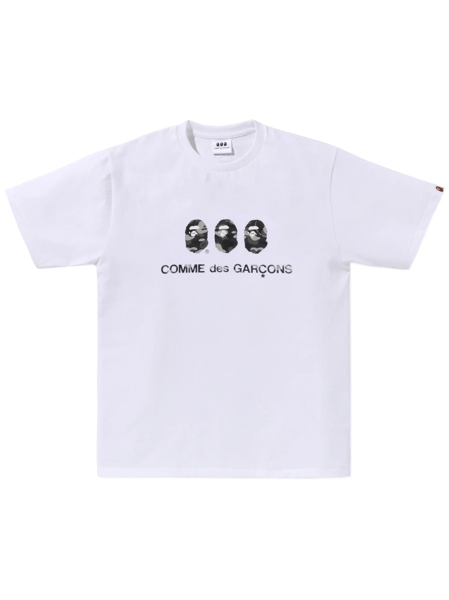 Bape x CDG Three Apes Tee White Osaka Exclusive