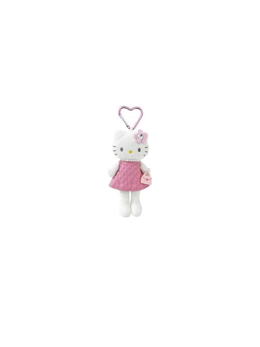Hello Kitty Long Legs Pink Quilt Sanrio Style Up Mascot Keychain