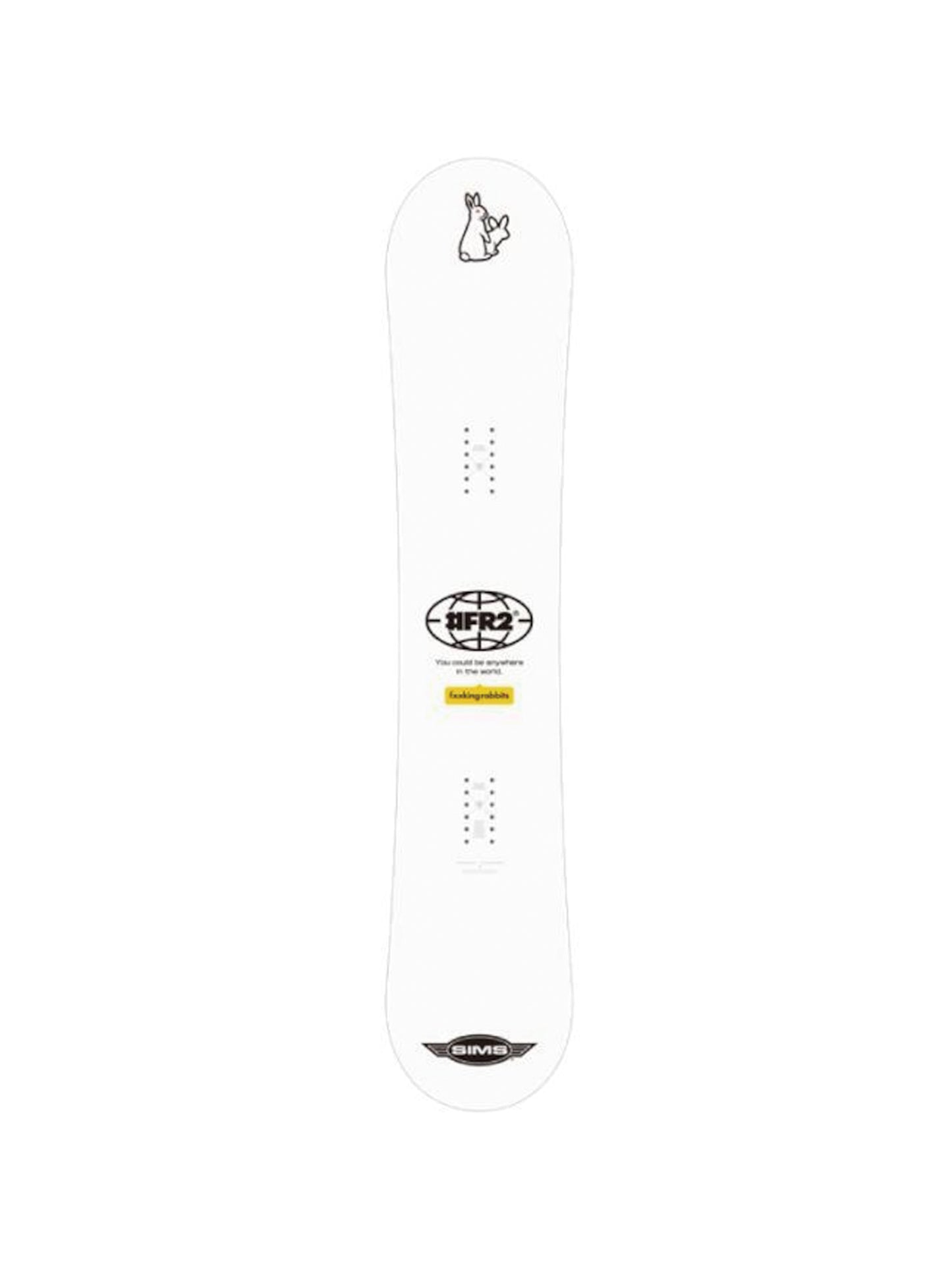 FR2 × SIMS Snowboard White