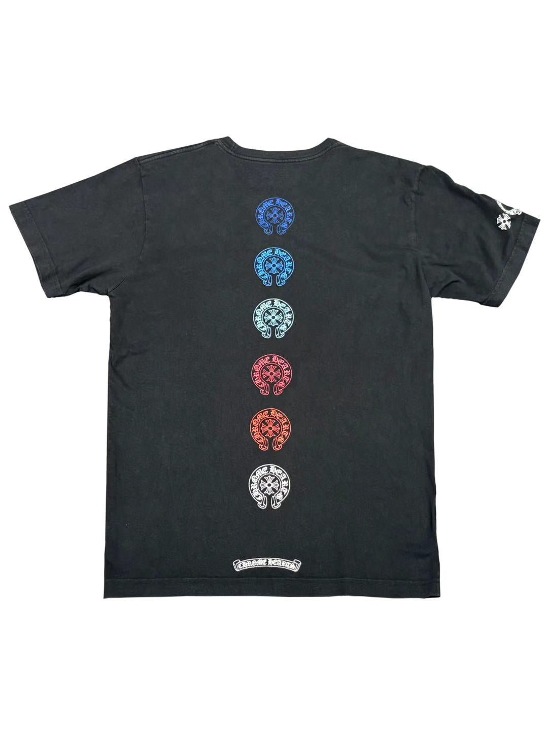 Chrome Hearts Multi Horseshoe Logo Pocket Tee Black Size M C118440442-Used