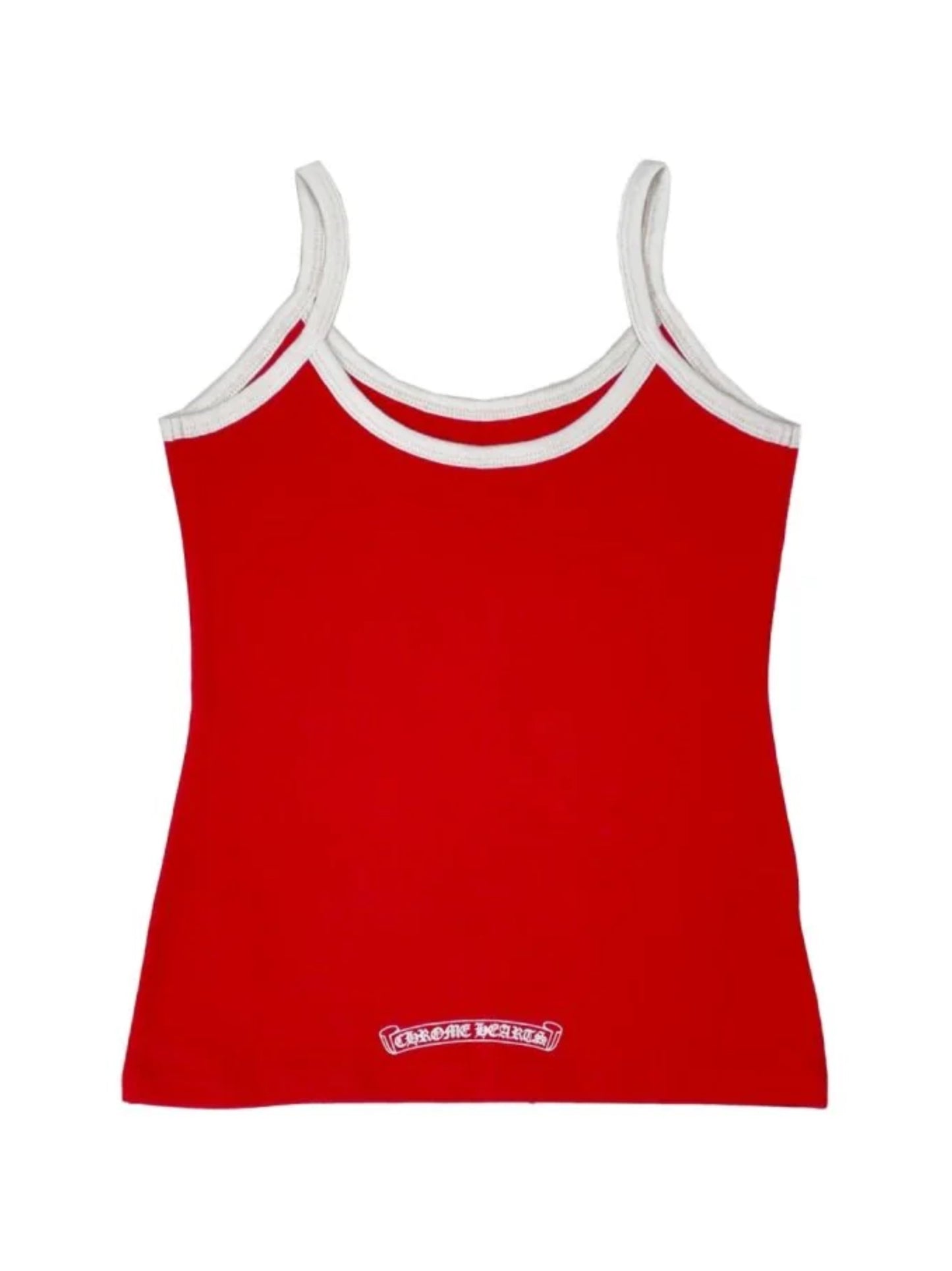 Chrome Hearts Horseshoe Logo Roller Skates Tank Top Red