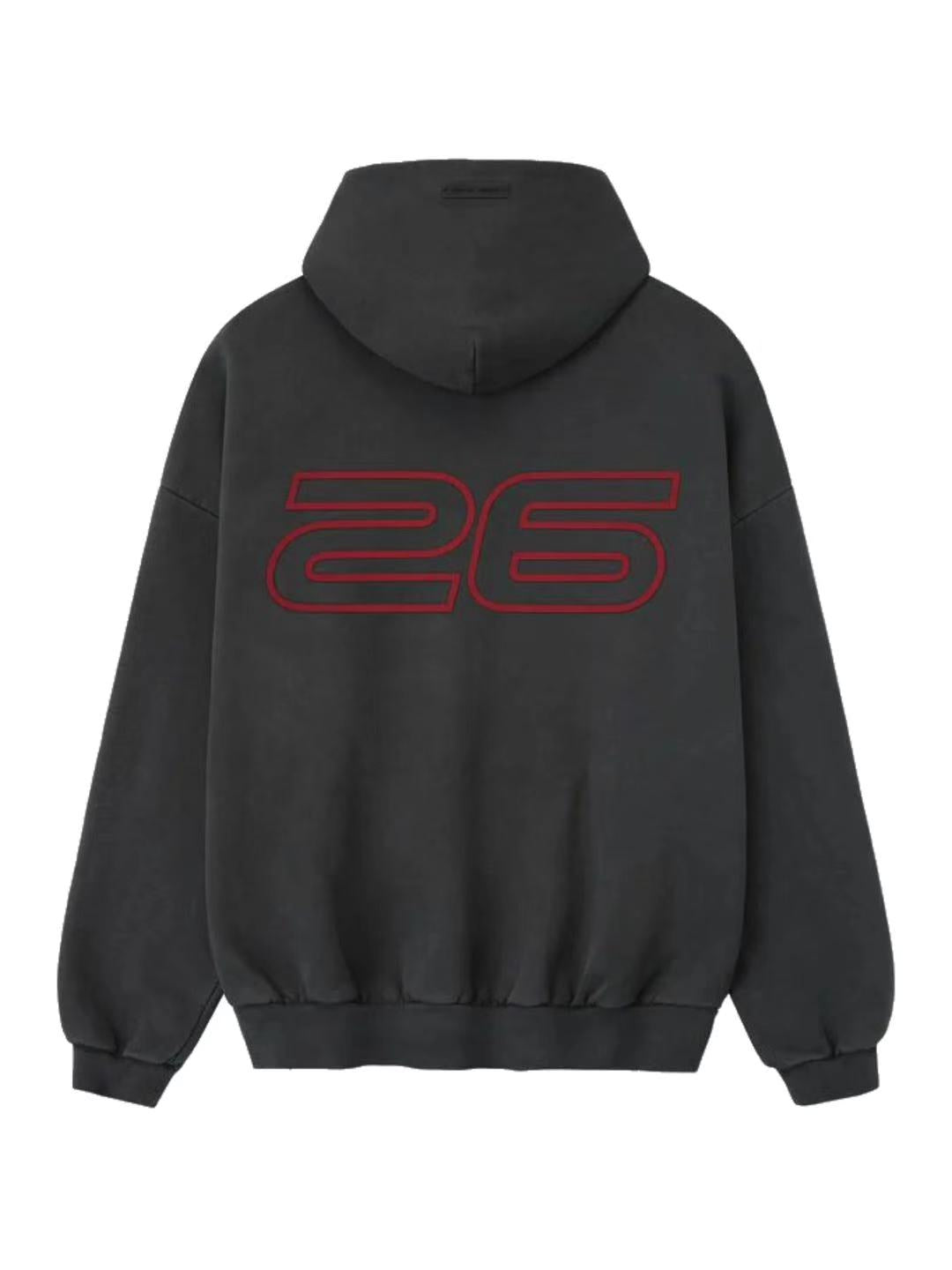 Essentials 25 Holiday Heavy Fleece 90s Hoodie Iron Grey