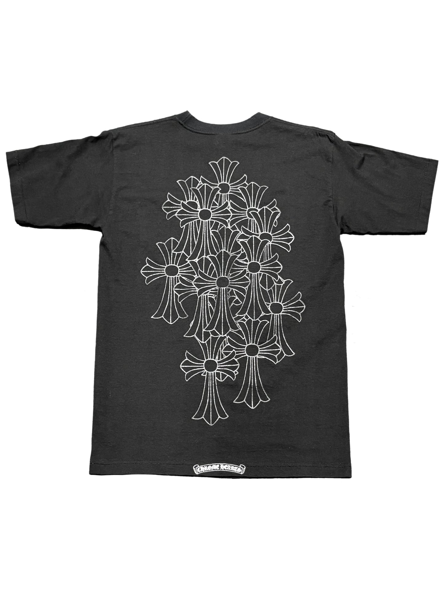 Chrome Hearts Black Dagger Pocket Cemetery Cross Back Tee Black M C118485414-Used