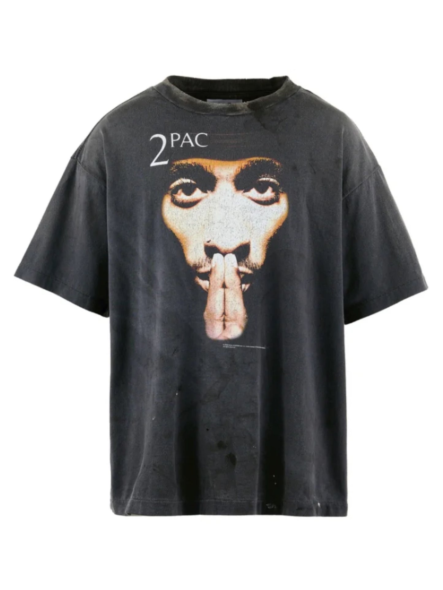 Saint Mxxxxxx × 2PAC SS Tee Black