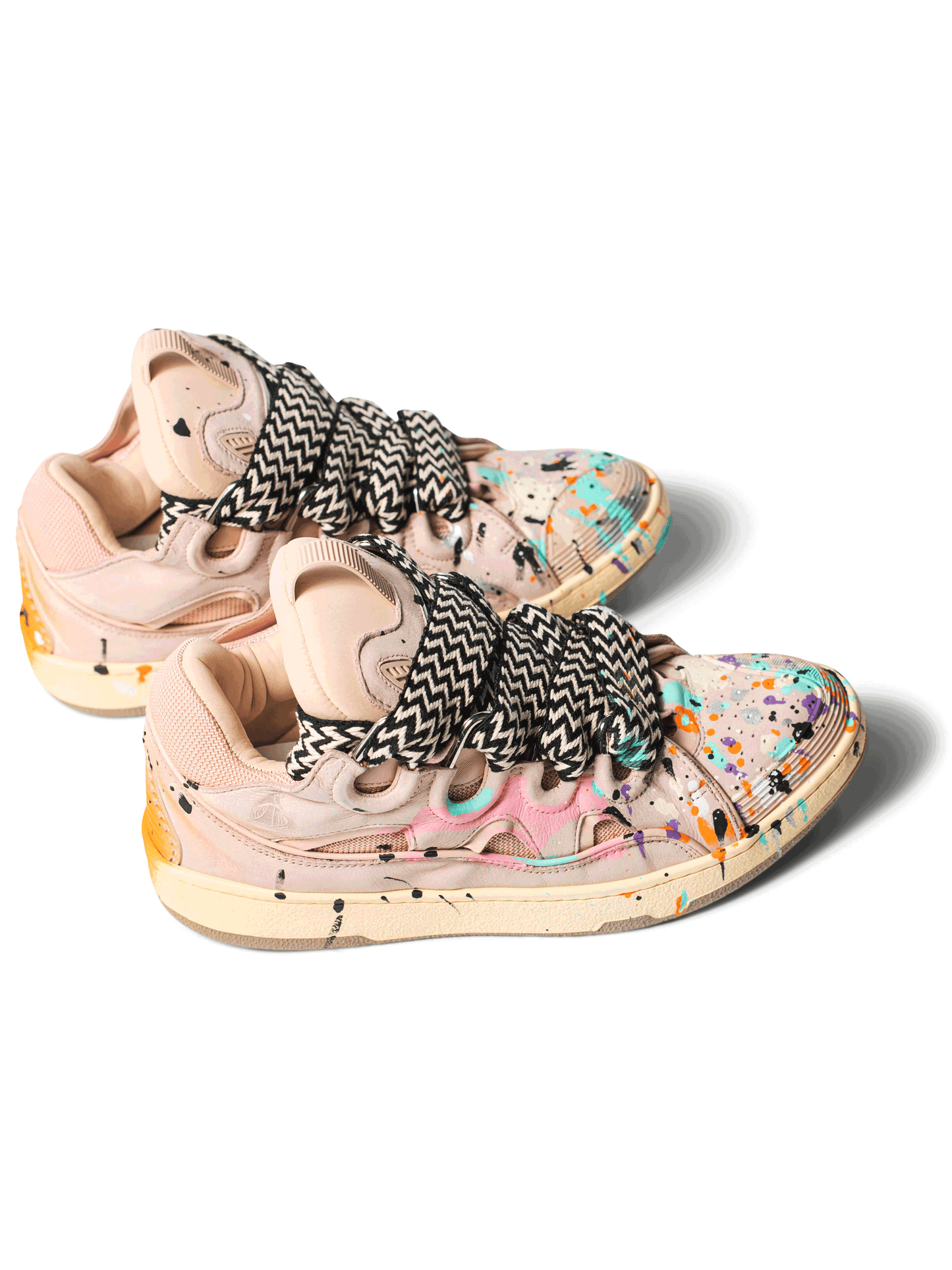 Lanvin Leather Curb Gallery Dept. Pale Pink Multi