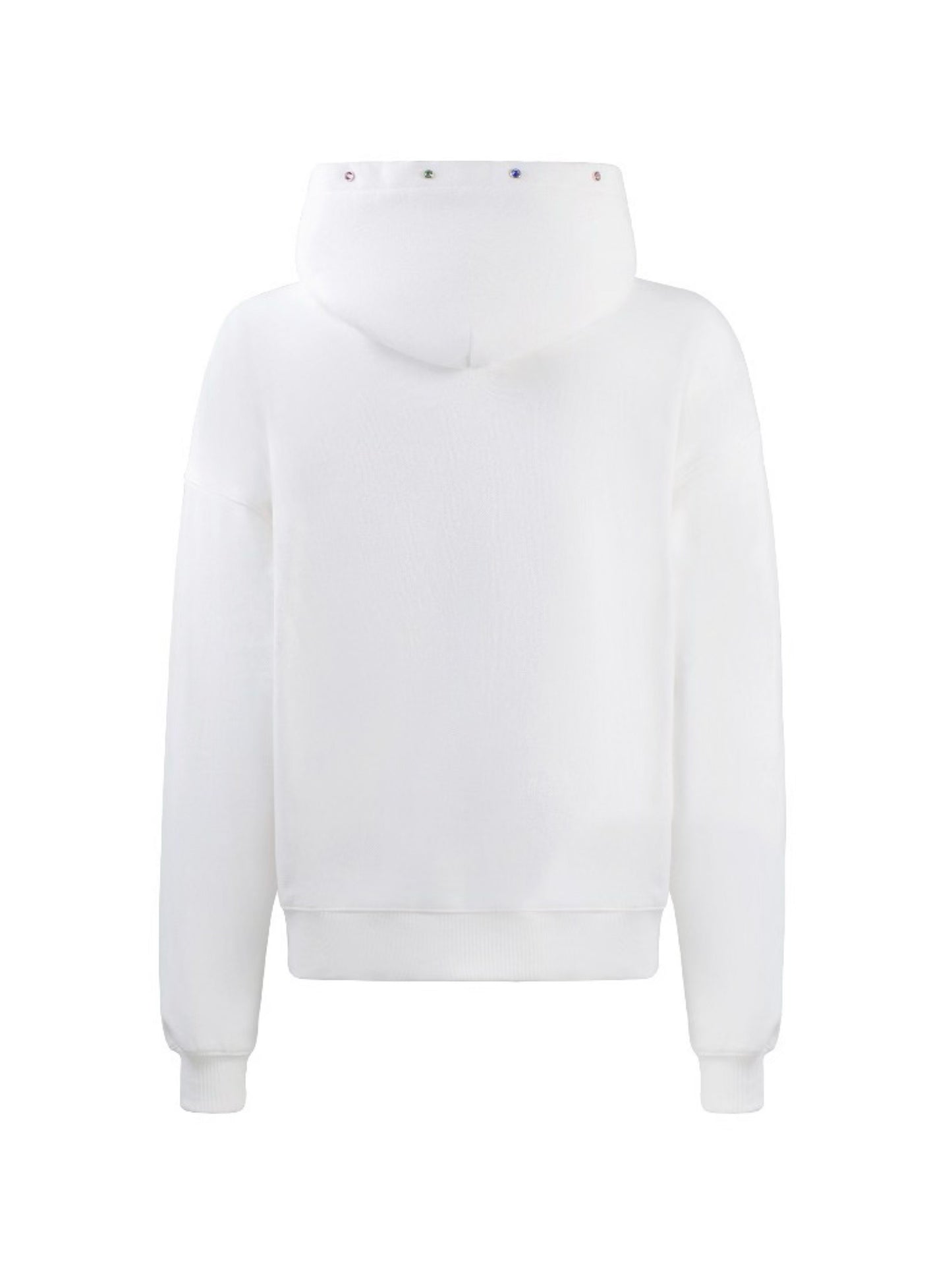 GODD BRAND Rainbow Rhinestone Hoodie White