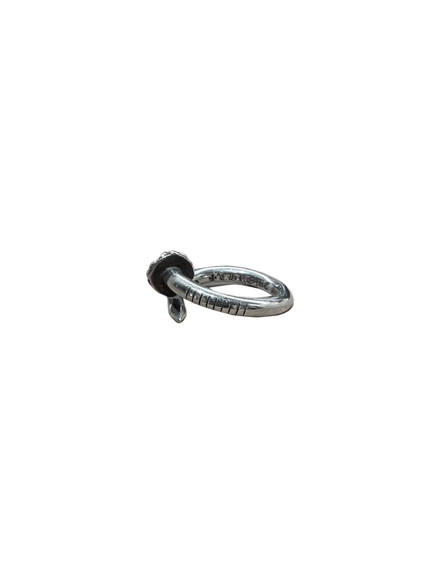 Chrome Hearts Nail Cross Ball Silver Ring US 7 C419016502-Used
