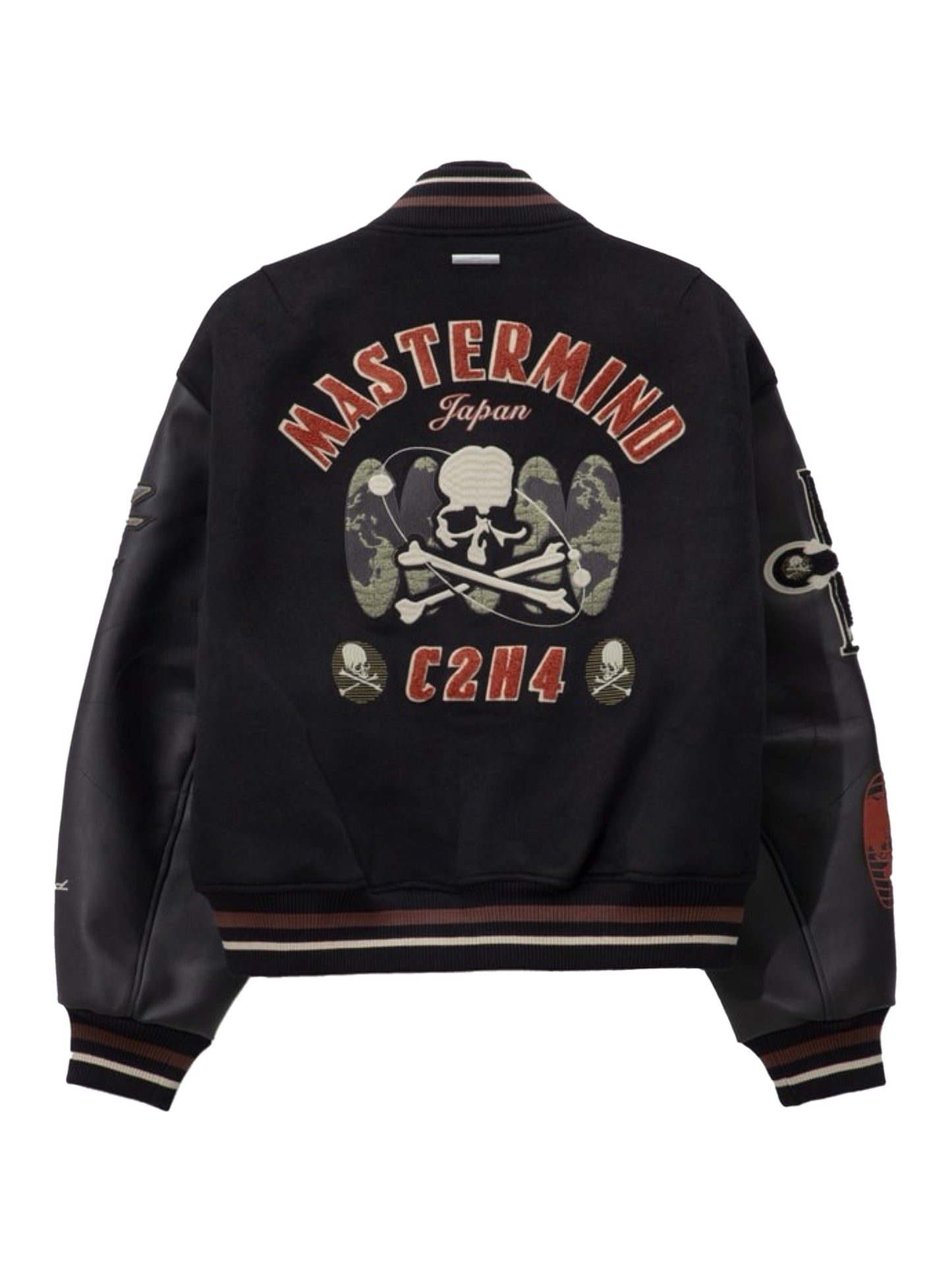 C2H4 × mastermind JAPAN Curvilinear Varsity Jacket