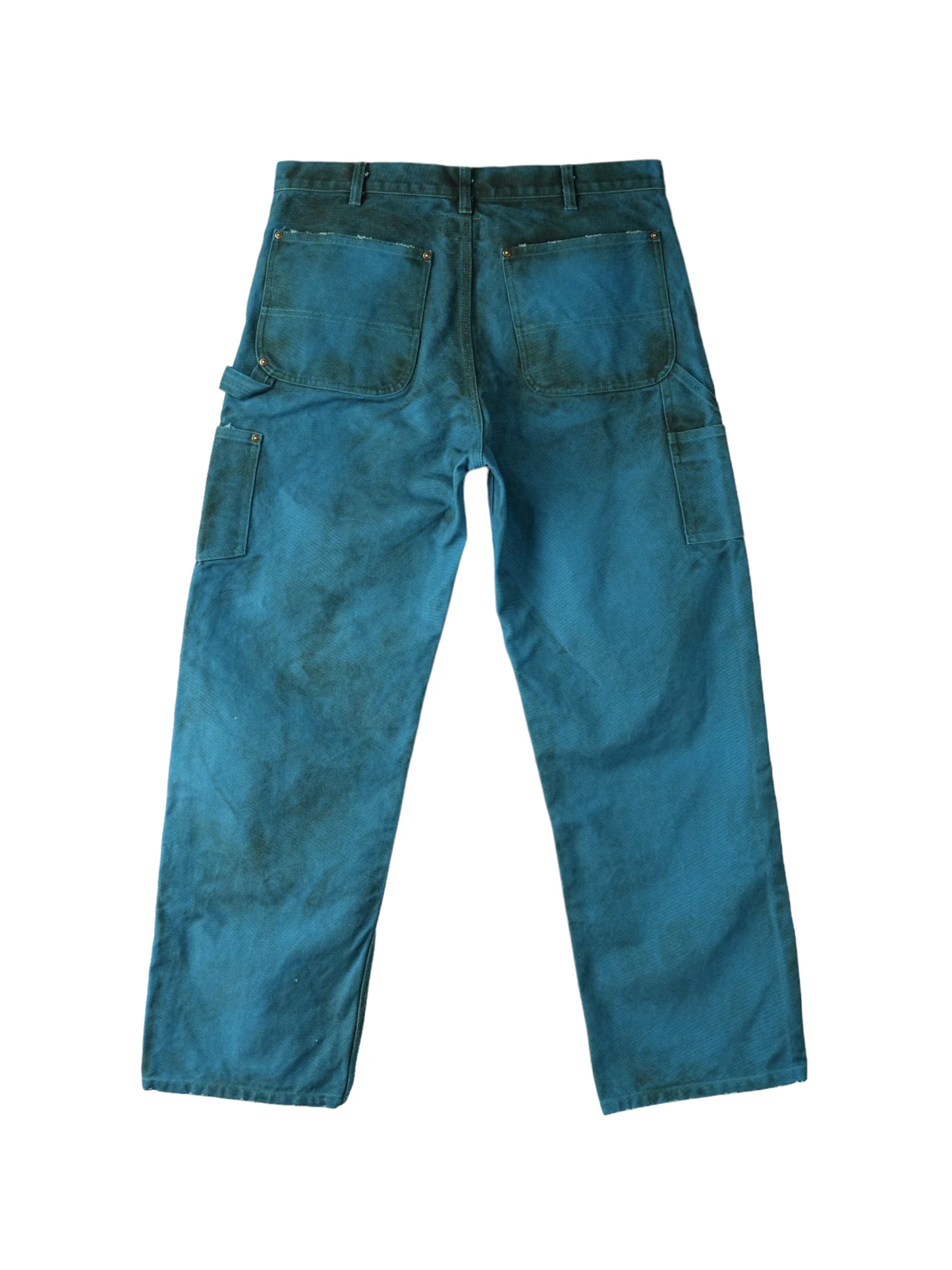KAMIYA Boro Duck Painter Pants Blue
