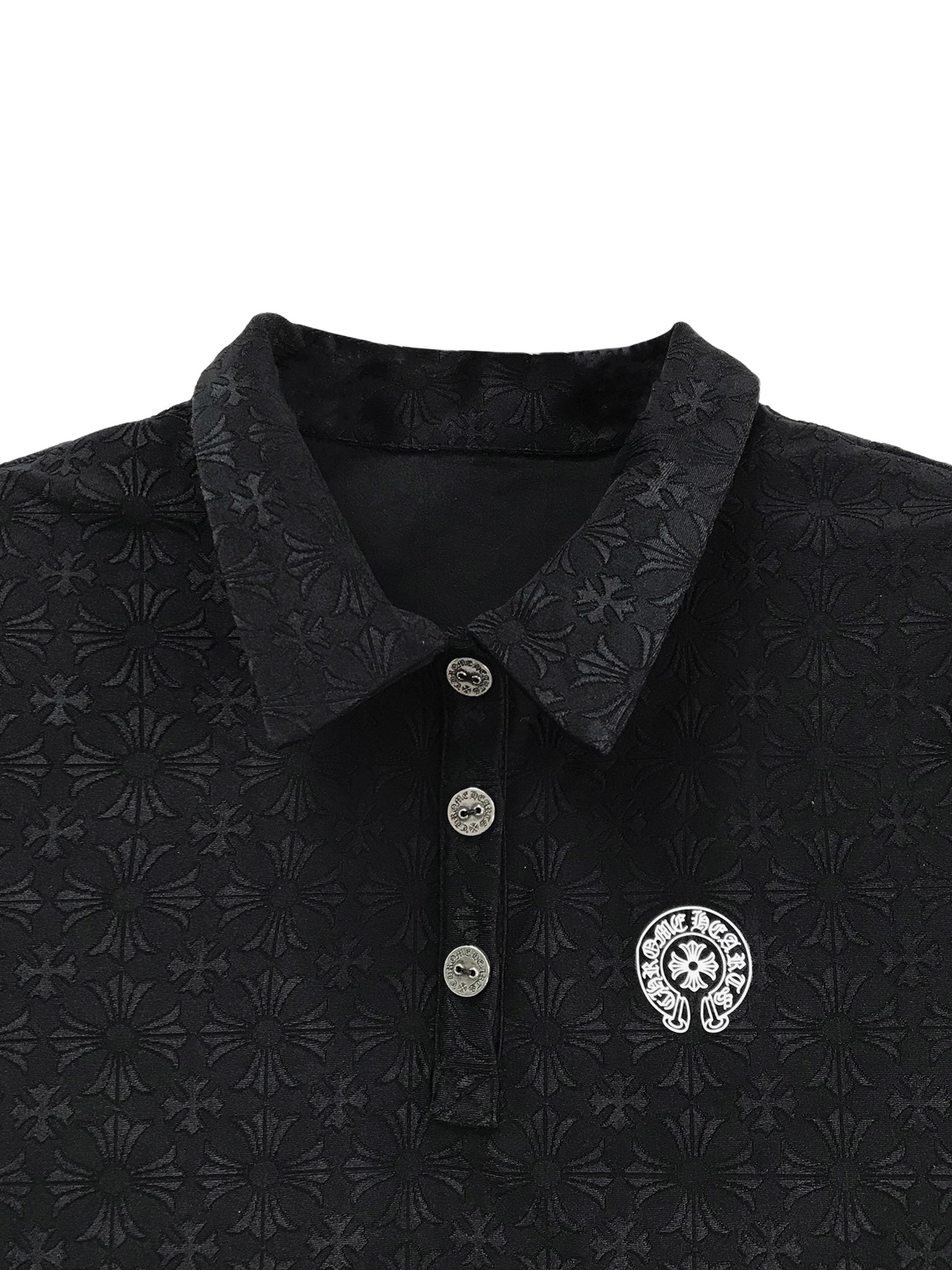 Chrome Hearts Horseshoe Logo Tennis Top Balck