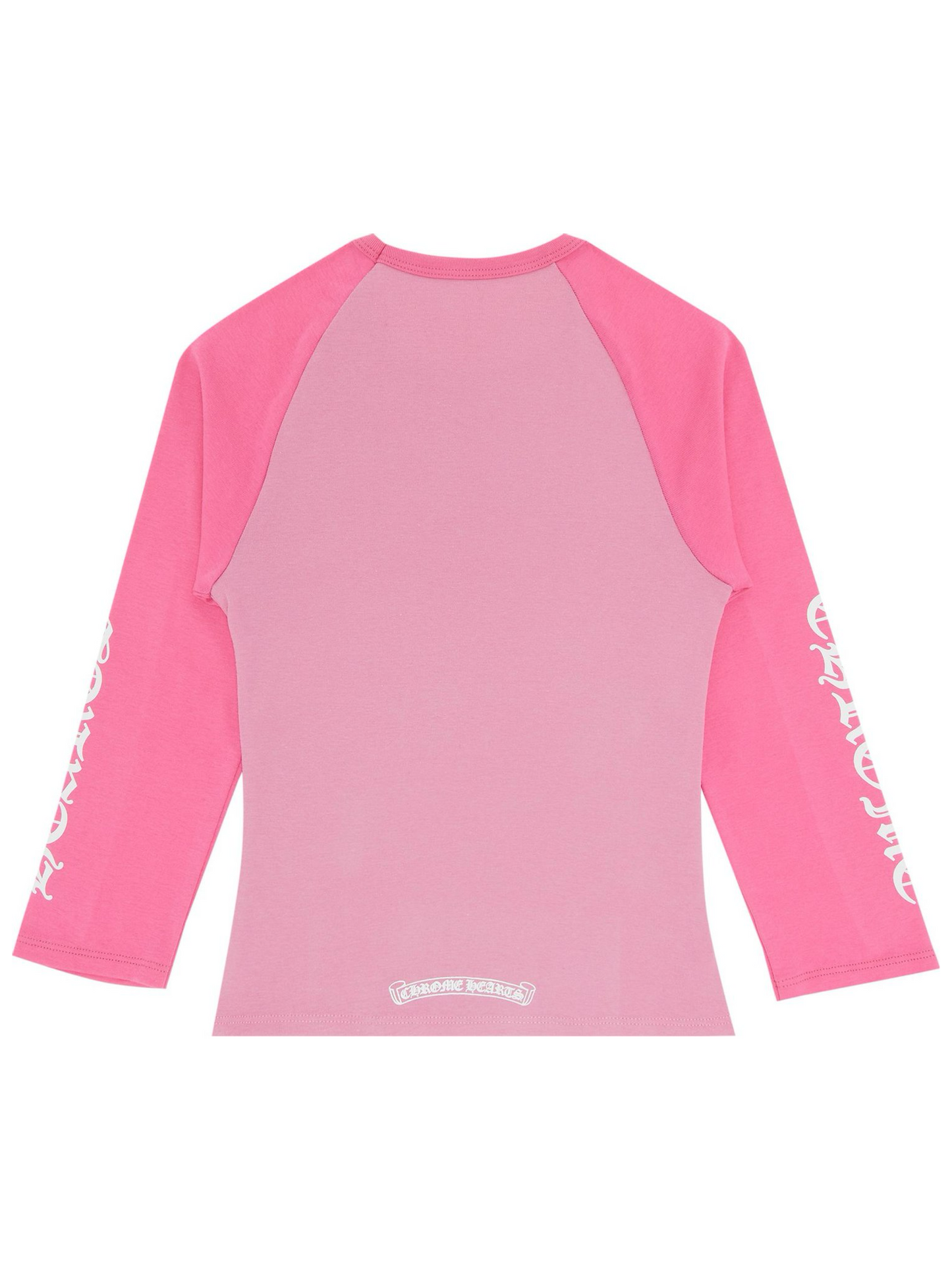 Chrome Hearts Dagger LS Baseball 3/4 Shirt Pink