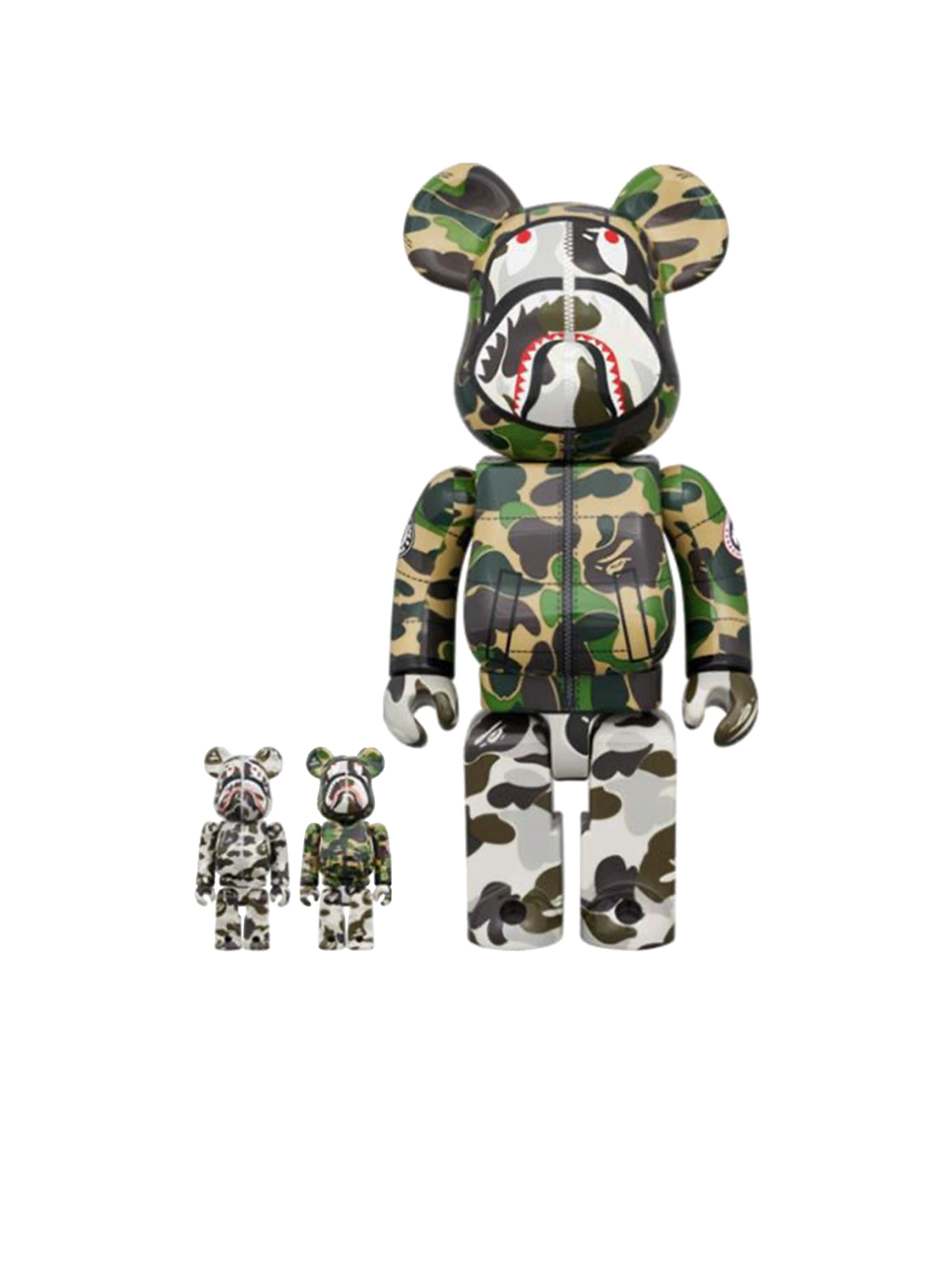 Bearbrick BAPE(R) x Canada Goose Shark 100% & 400% Set