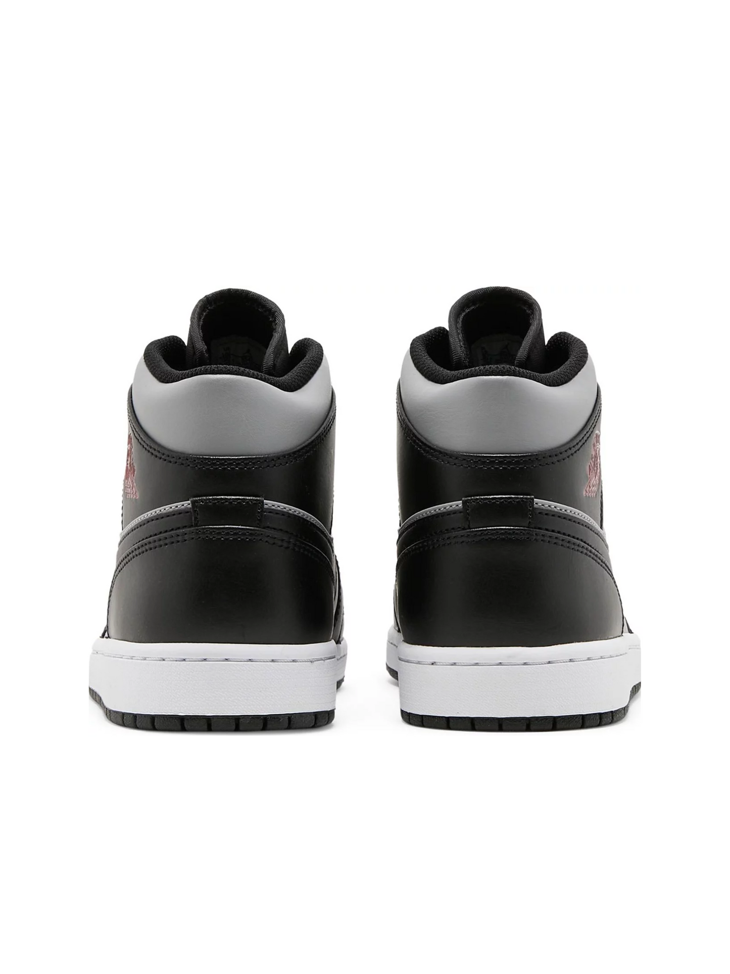 Air Jordan 1 Mid Blk Grey Red 554724-096