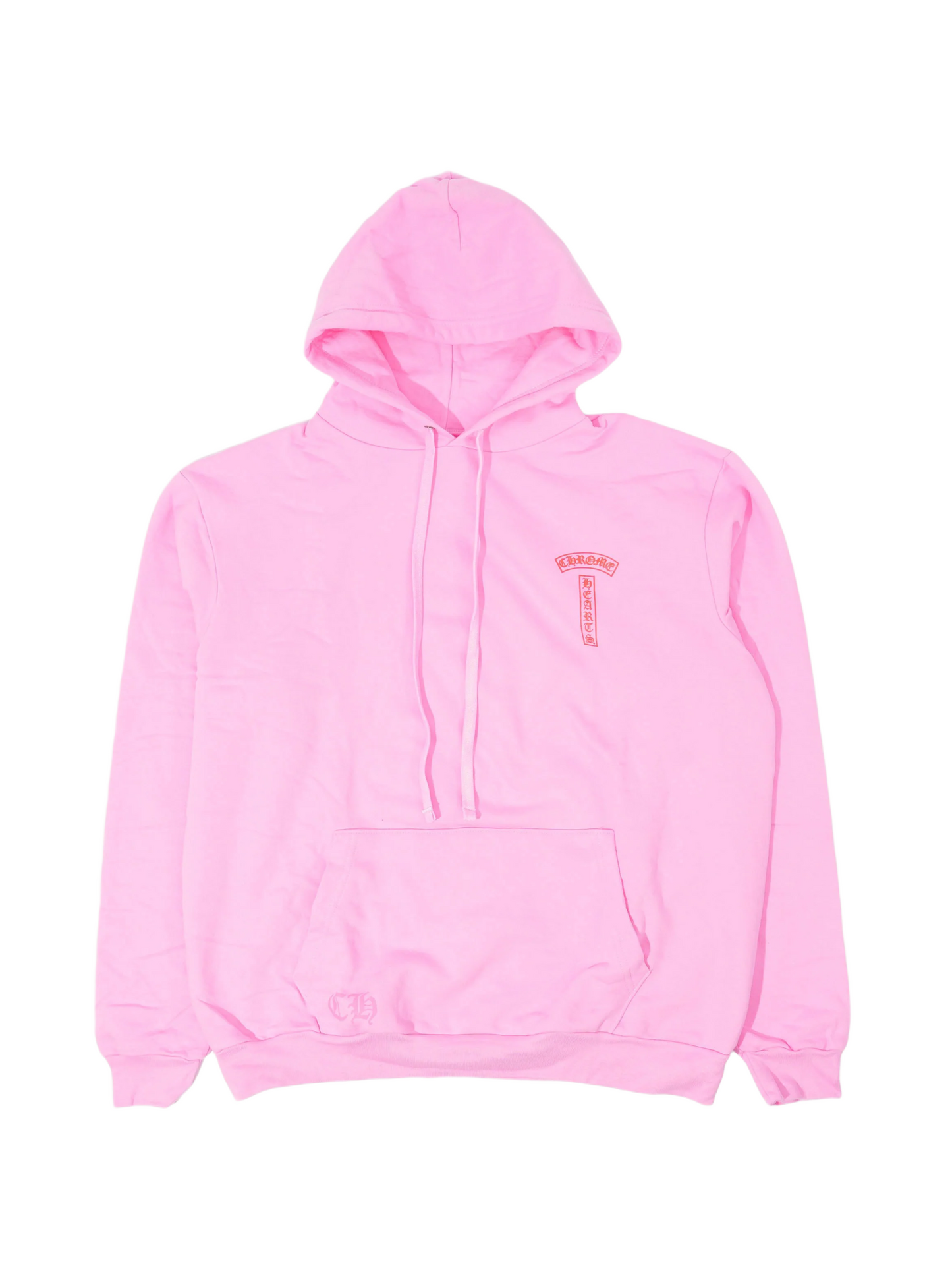 Chrome Hearts T Shape Logo Hoodie Pink