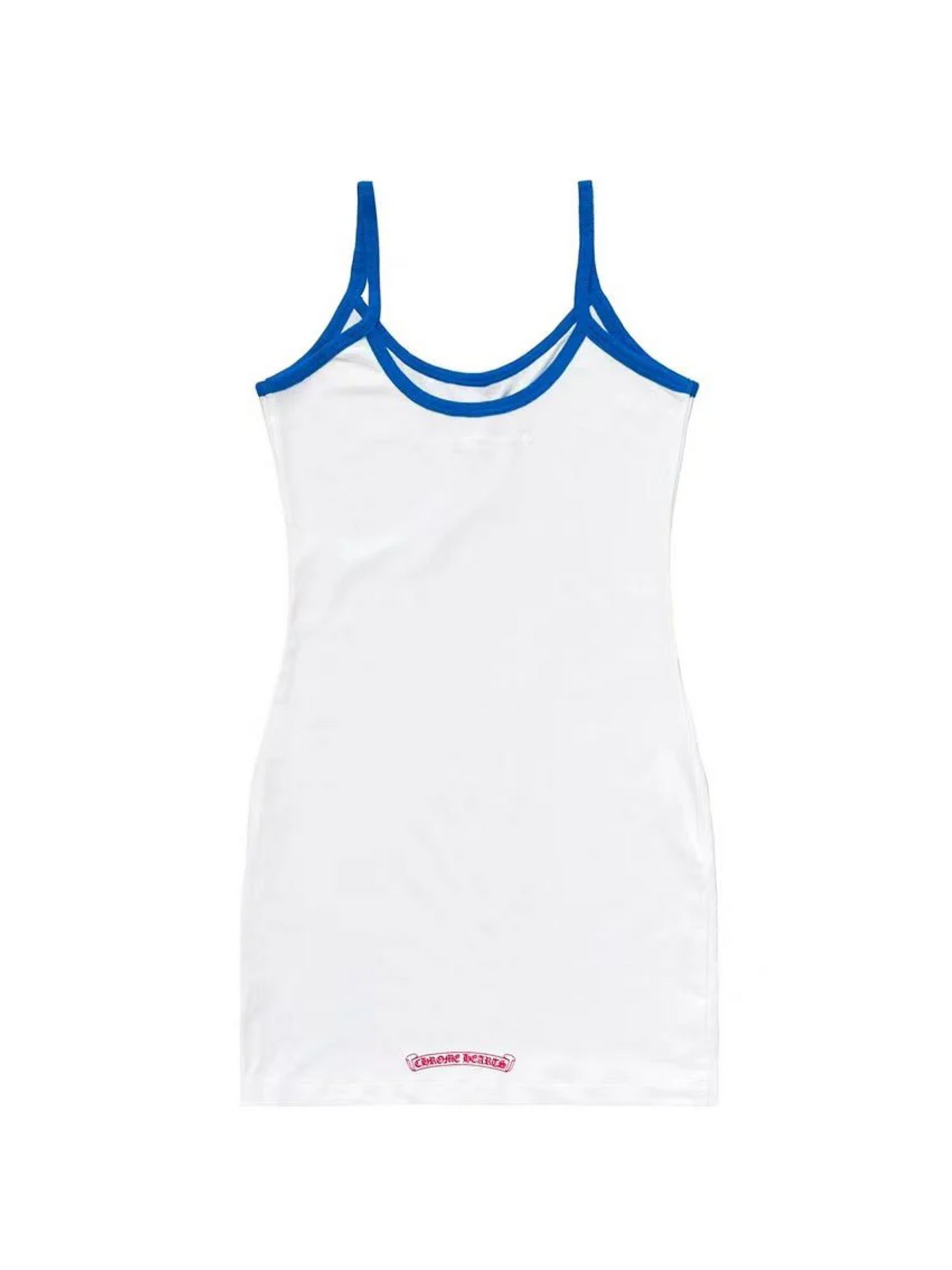 Chrome Hearts Horseshoe Logo Roller Skates Dress White Blue