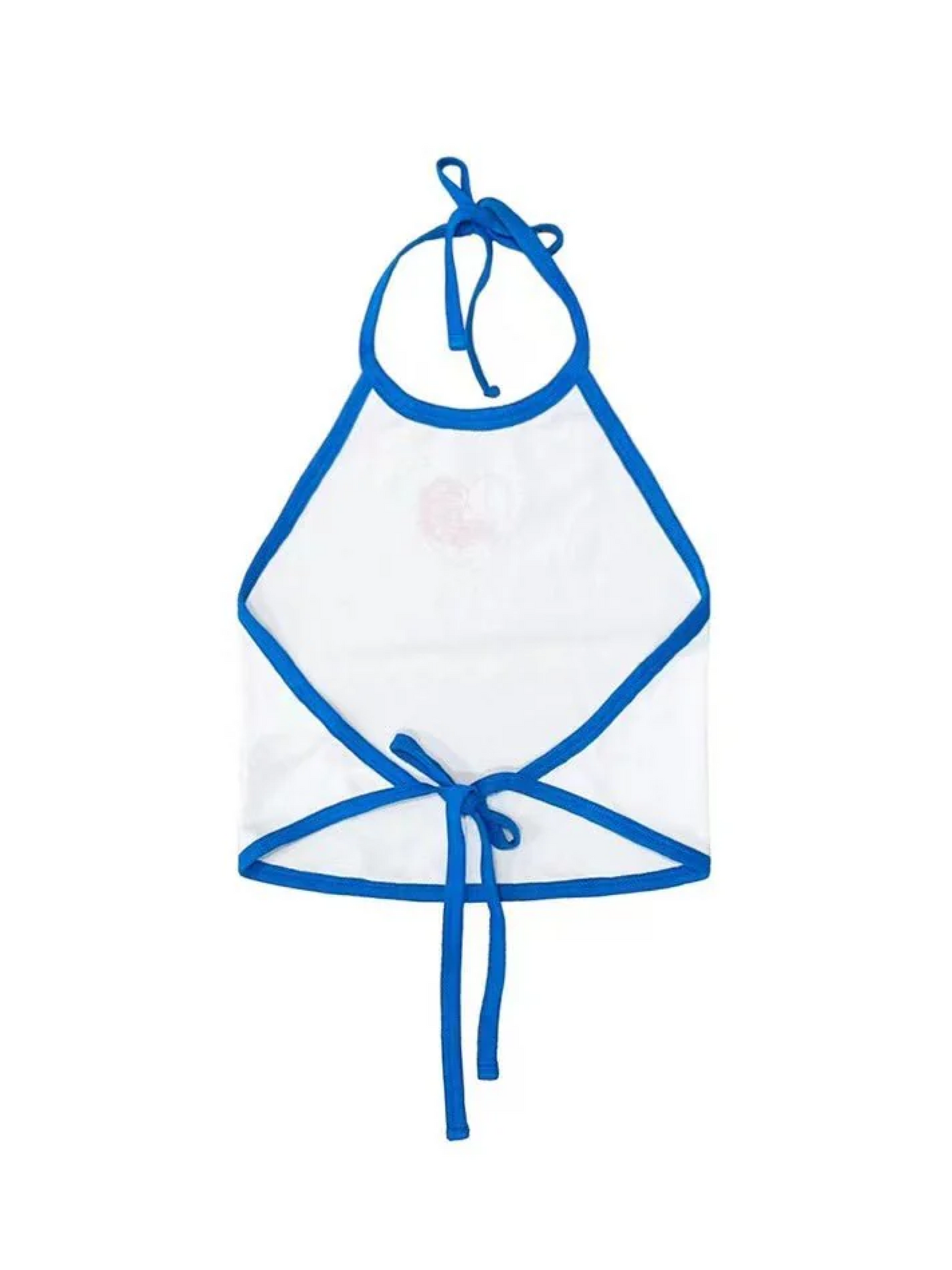 Chrome Hearts Roller Skates Halter Top Blue Red