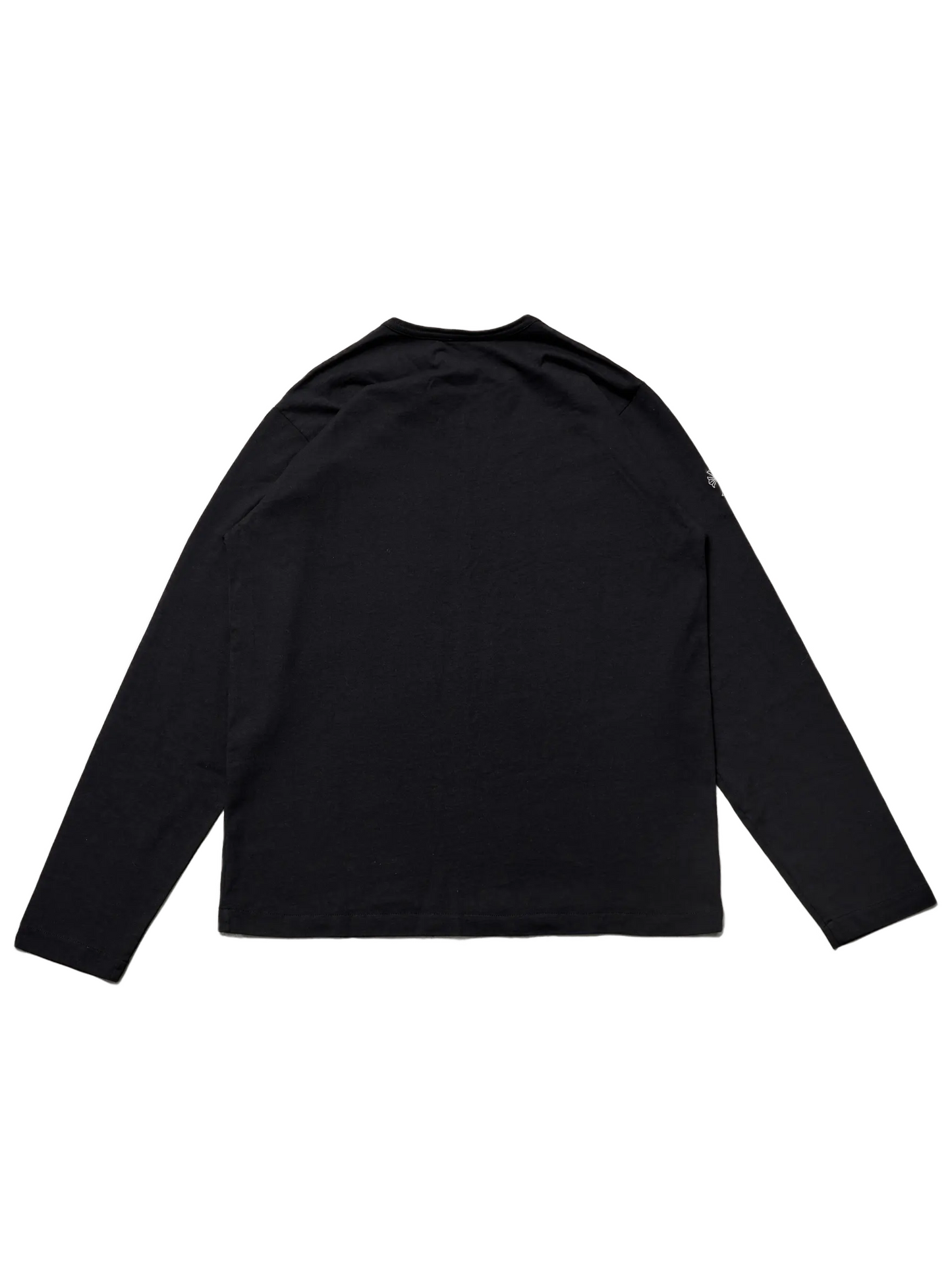 Chrome Hearts Embroidered Script Vertical Logo Pocket LS Tee Black