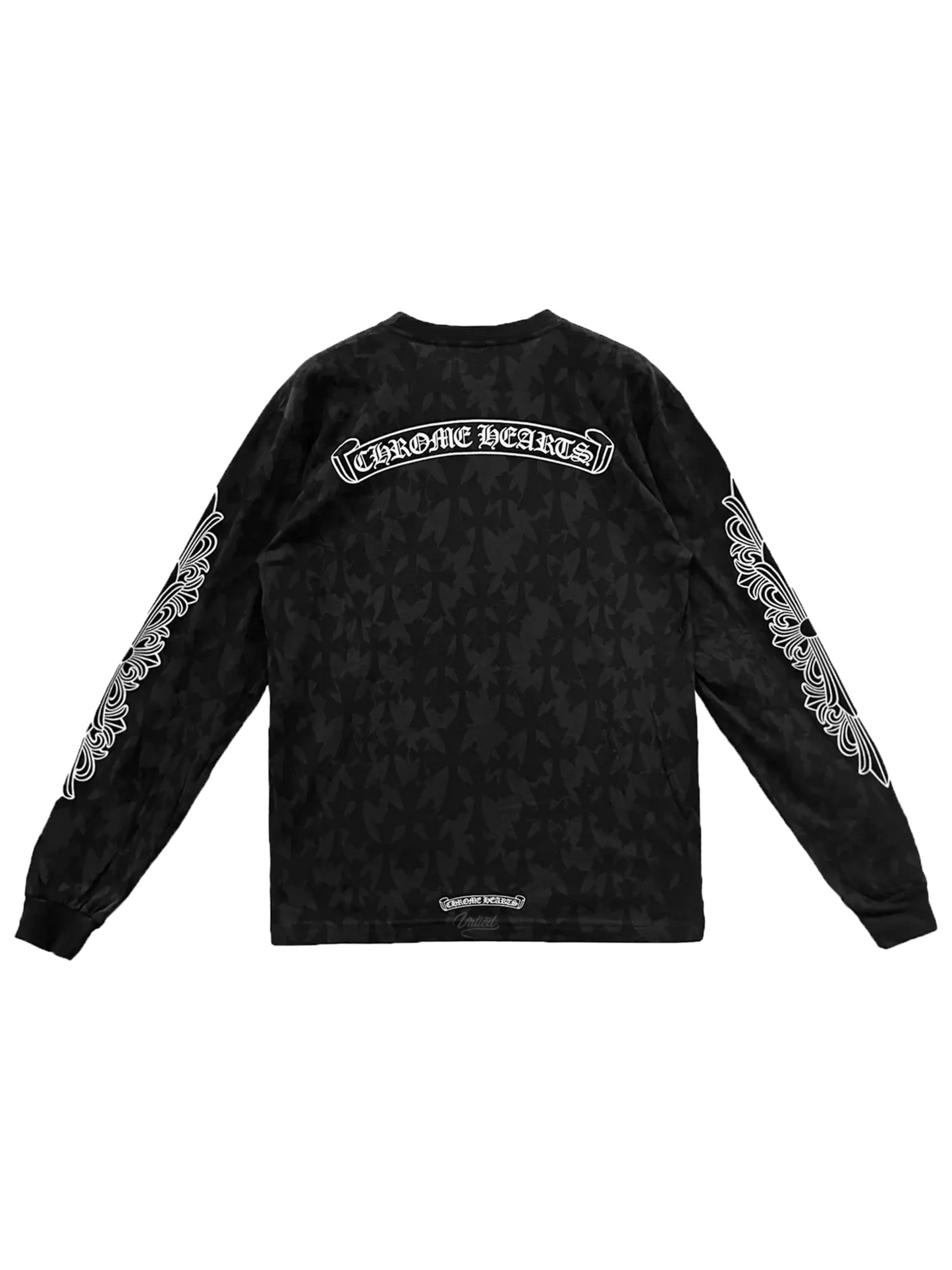 Chrome Hearts Cemetery Monogram LS Tee Black
