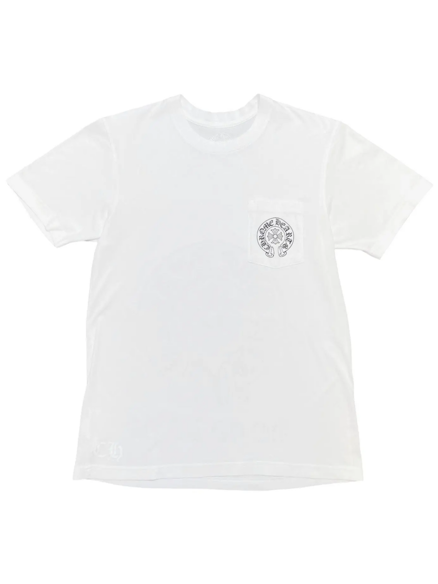 Chrome Hearts Horseshoe Logo HONGKONG Exclusive Pocket Tee White