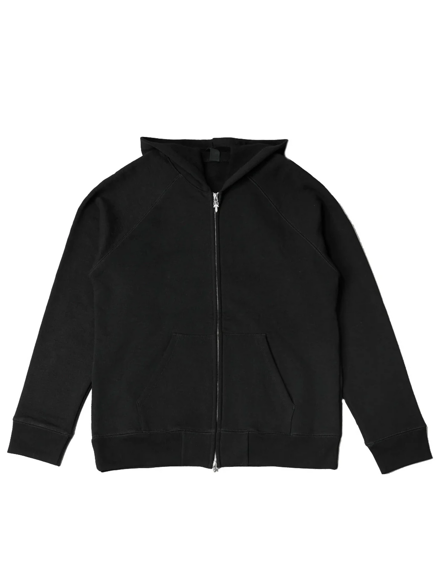 Chrome Hearts Triple Cross Embroidery Hollywood Back Zip Hoodie Black