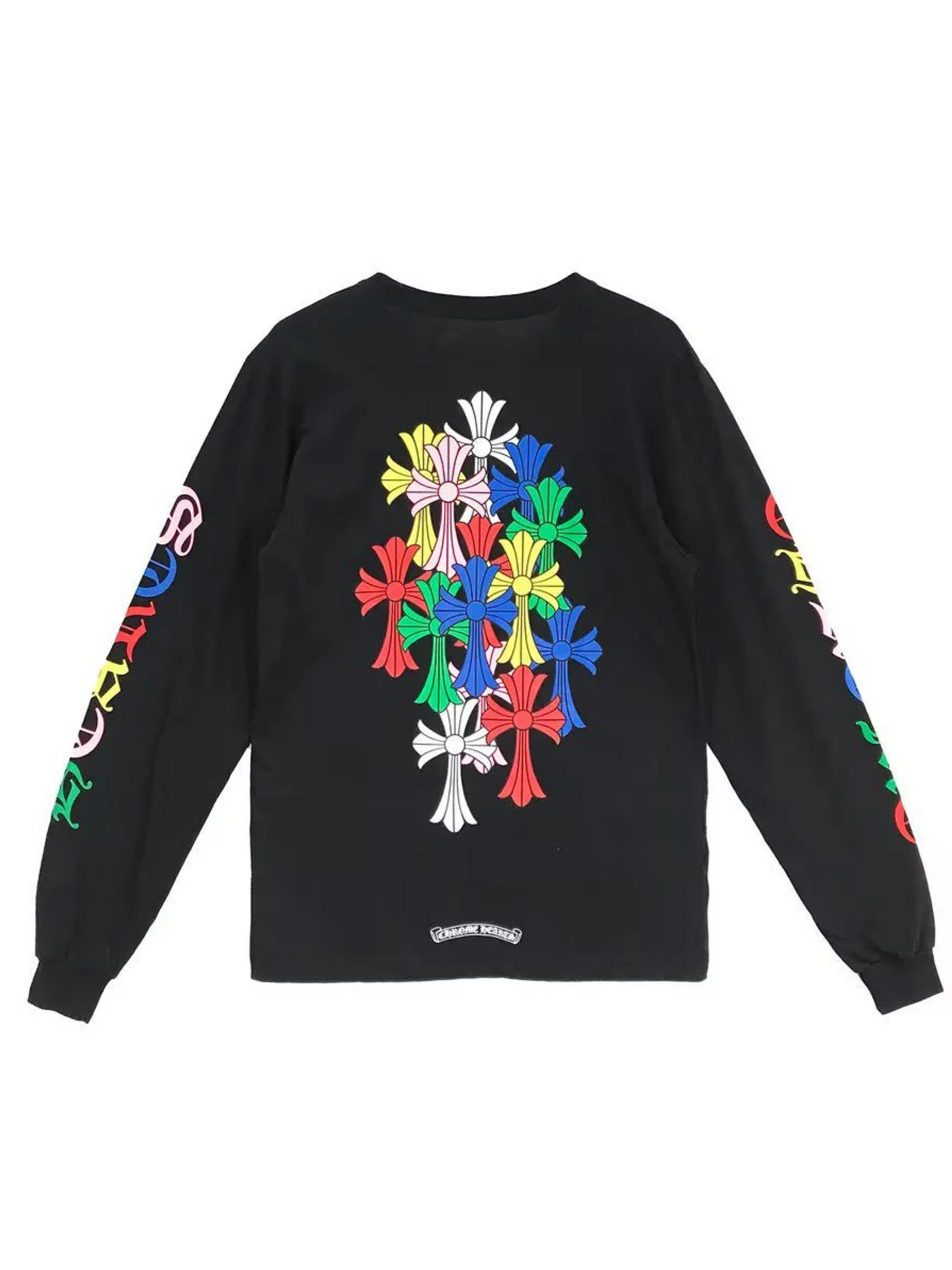 Chrome Hearts Multi Colour Cross Cemetery LS Tee Black