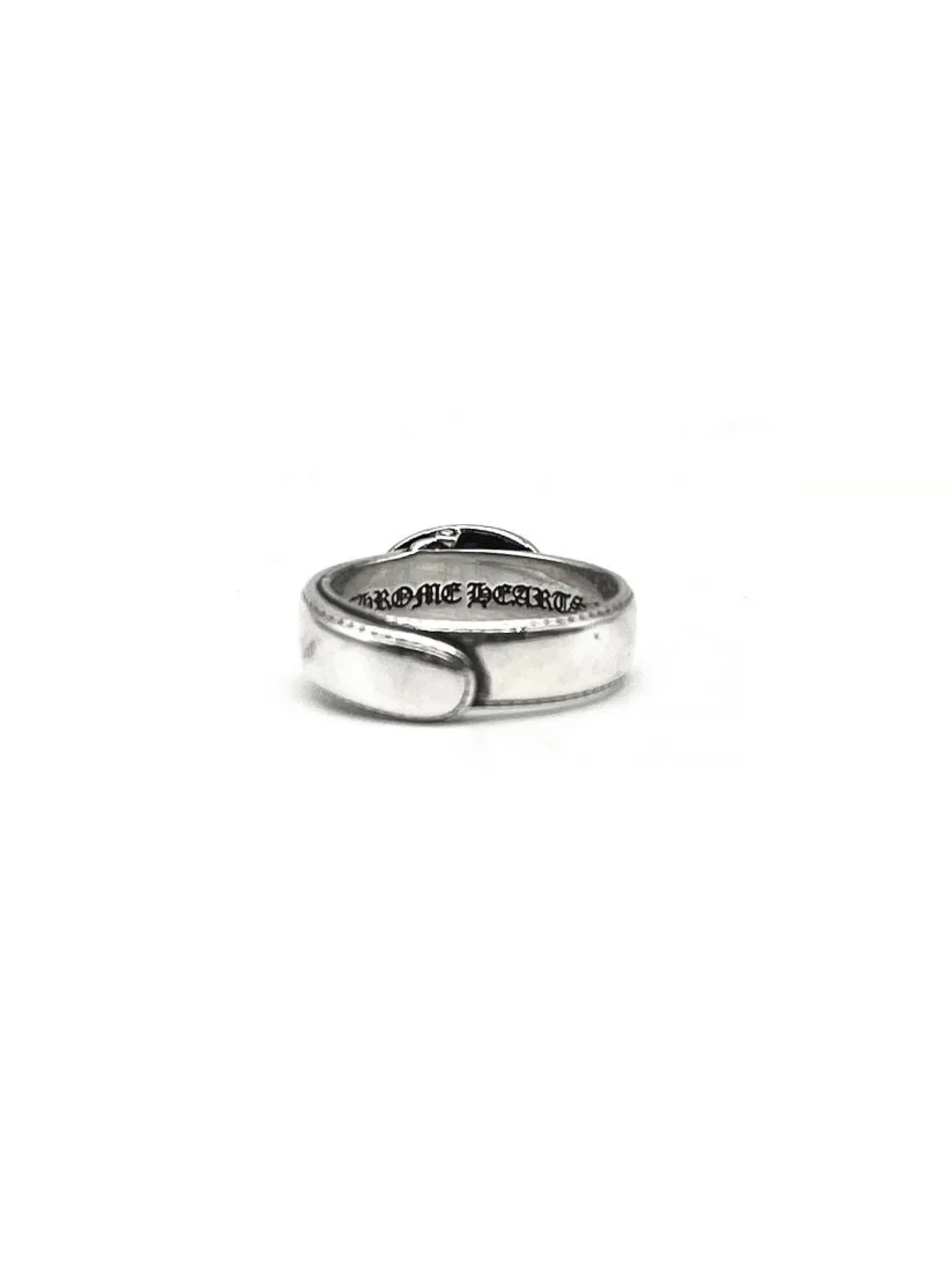 Chrome Hearts Silver Oval Keeper Ring Silver