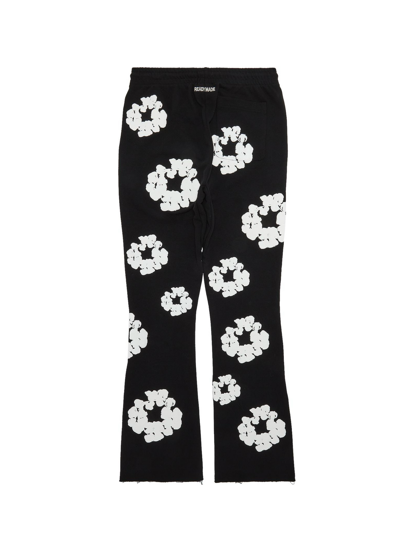 READYMADE x Denim Tears Cotton Wreath Flare Sweatpants Black/White