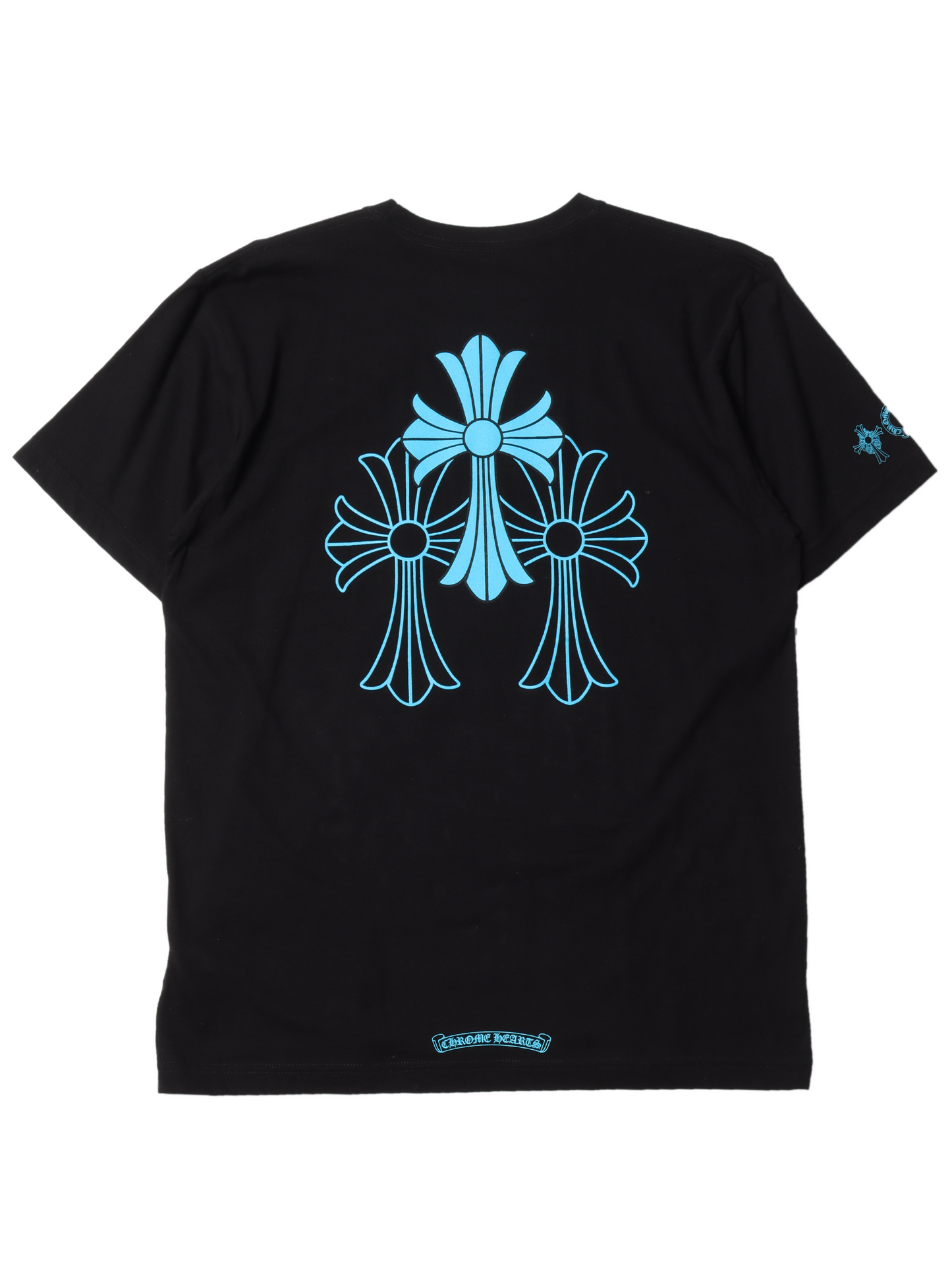 Chrome Hearts Triple Cross Tee Light Blue / Black