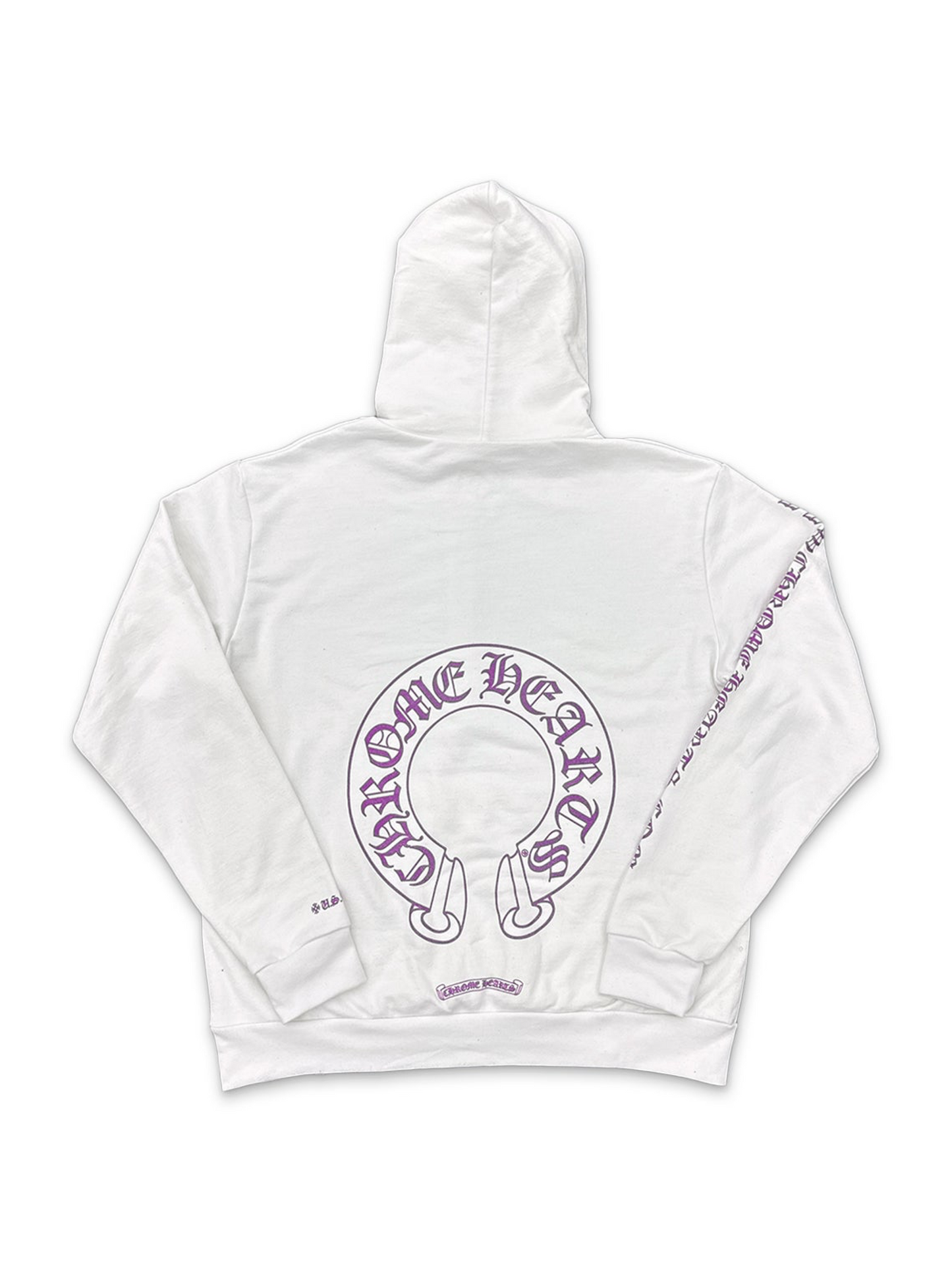 Chrome Hearts Purple Glitter Hoodie White