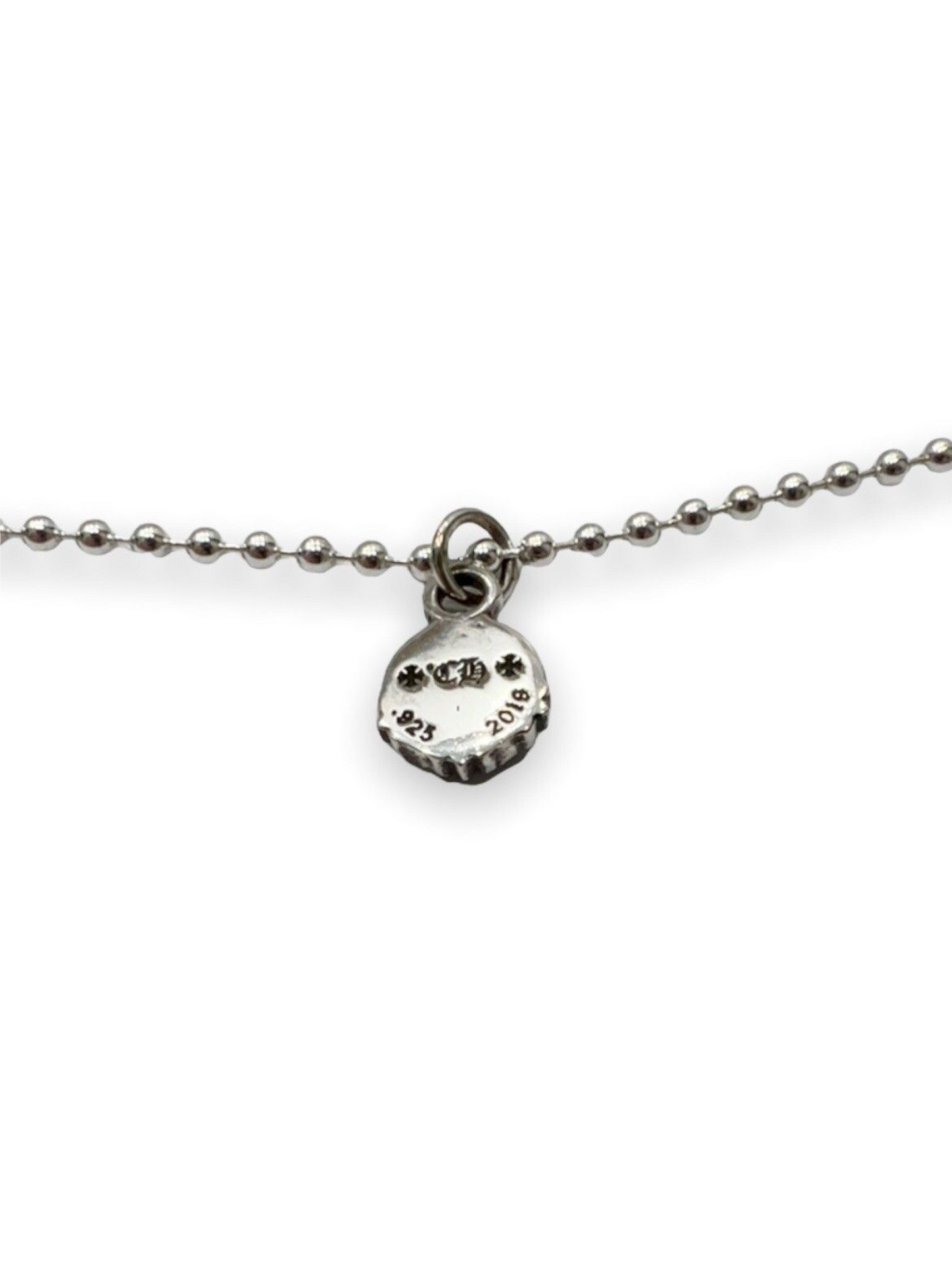 Chrome Hearts Peace Sign Pendant with Ball Chain