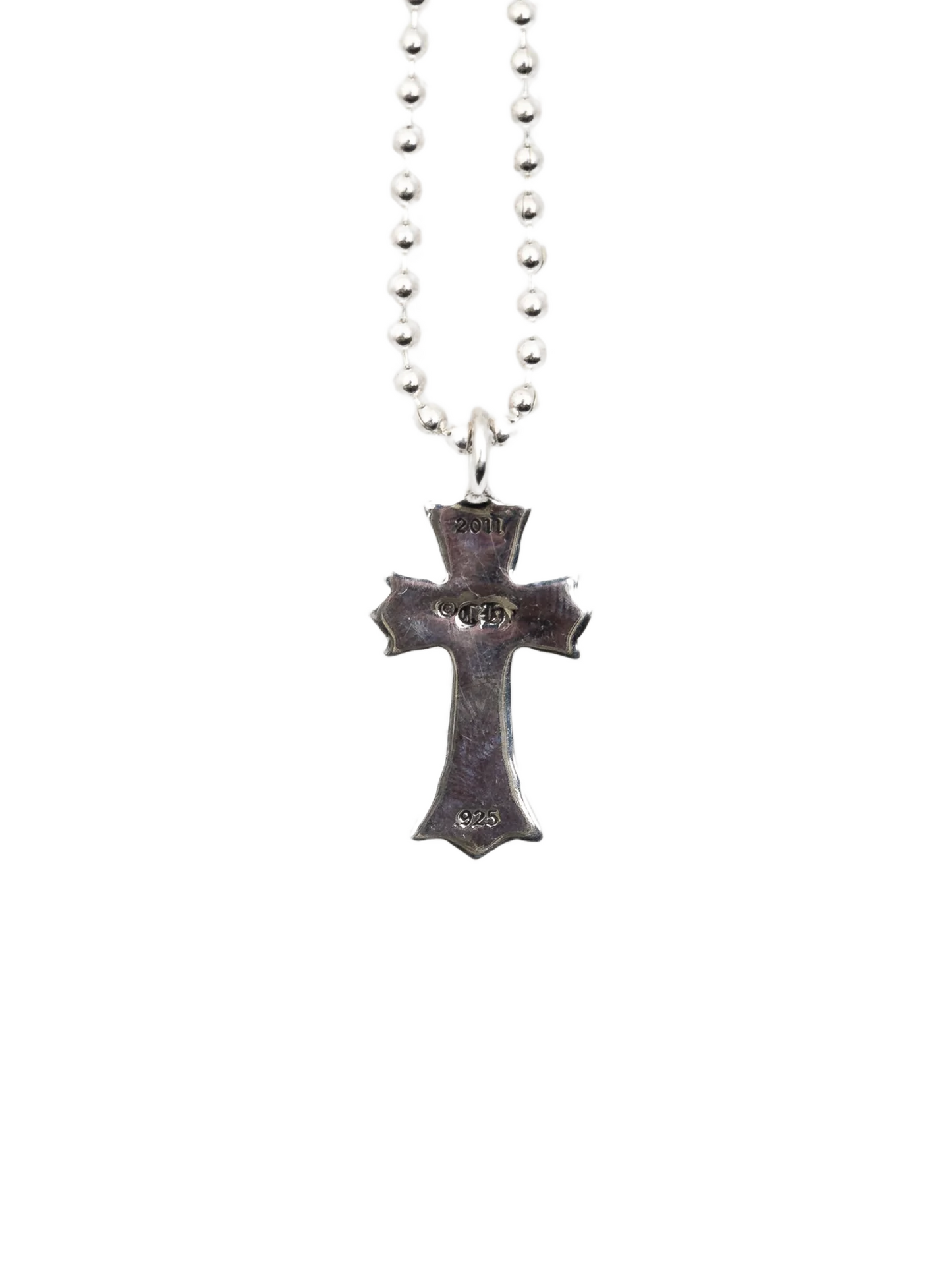 Chrome Hearts Double Cross Silver Pendant