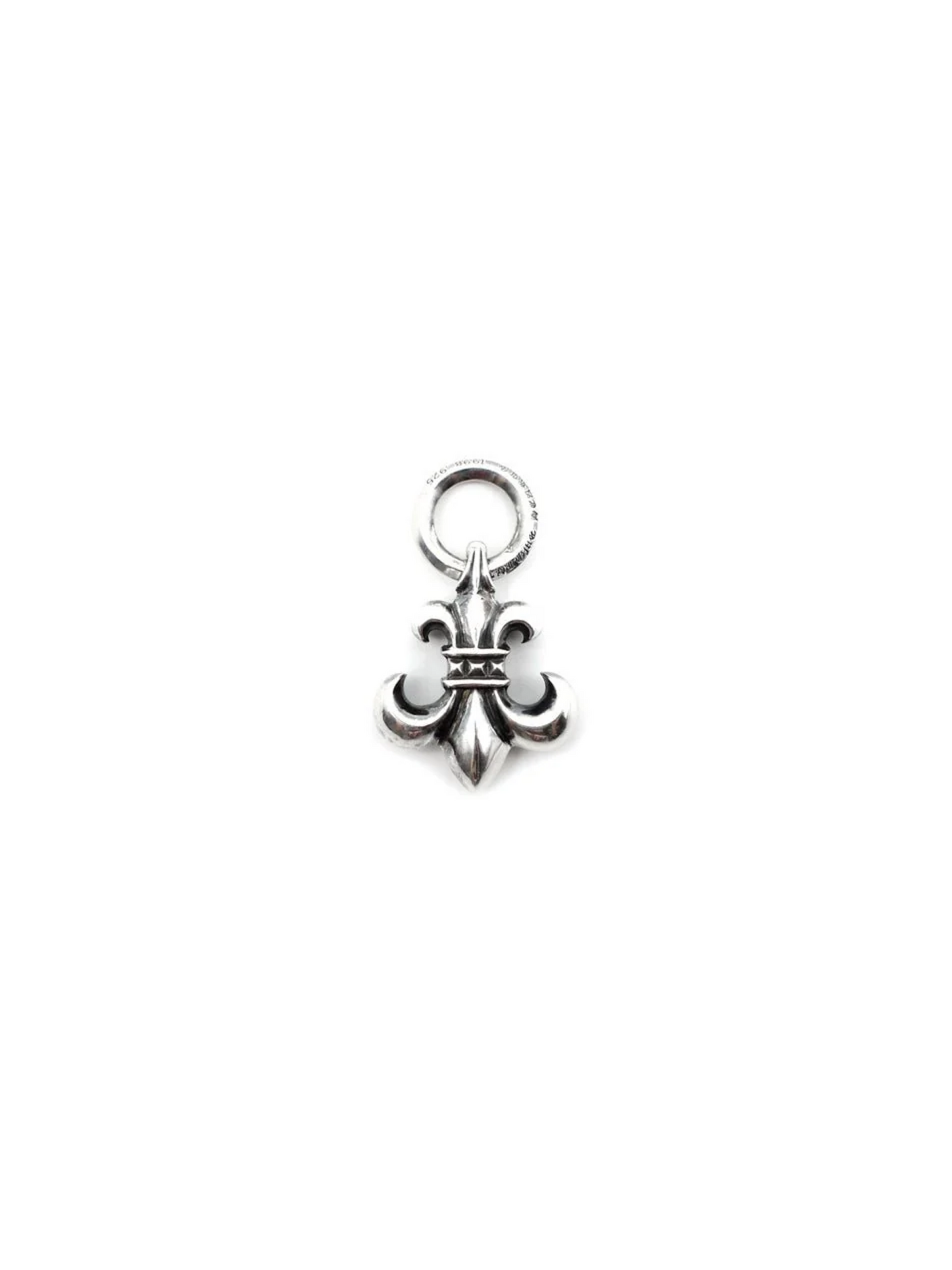 Chrome Hearts Small Fleur Silver Pendant